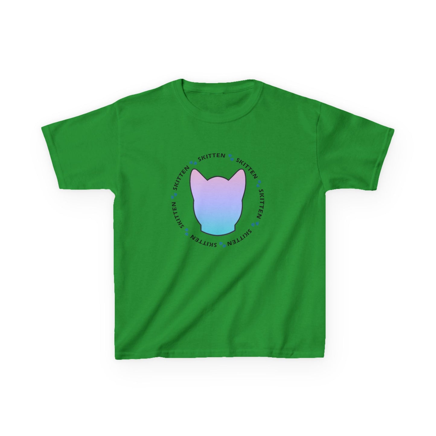 Skitten Cute Skitten Kids Tee - Trendy Cotton T-Shirt for Young Cat Lovers