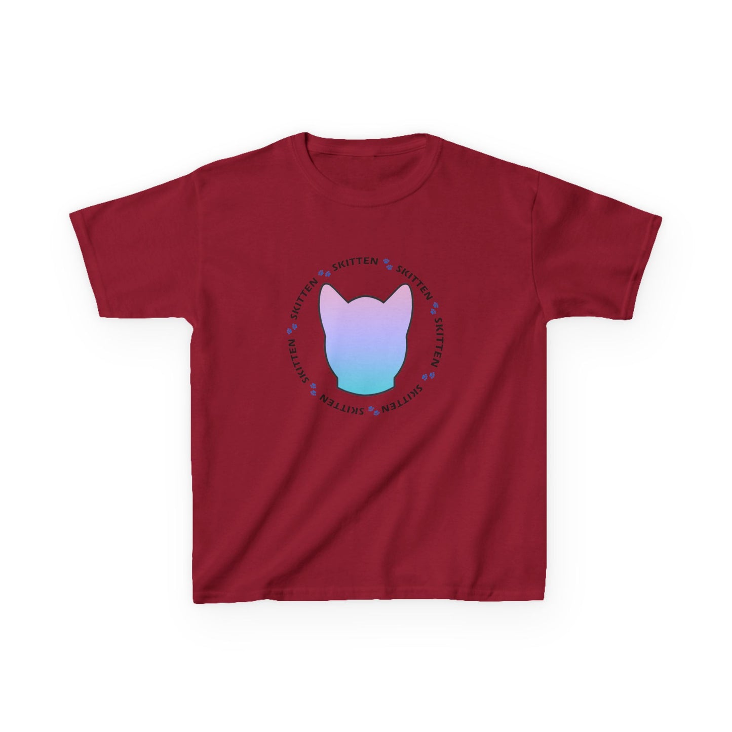 Skitten Cute Skitten Kids Tee - Trendy Cotton T-Shirt for Young Cat Lovers