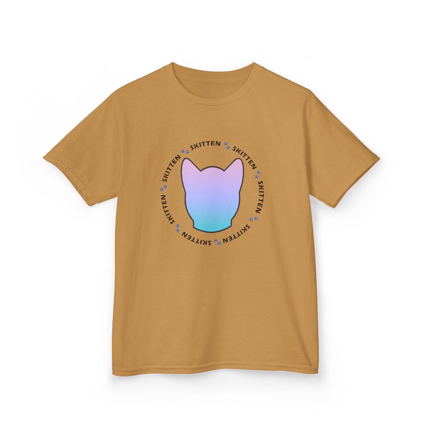 Skitten Cute Skitten Kids Tee - Trendy Cotton T-Shirt for Young Cat Lovers