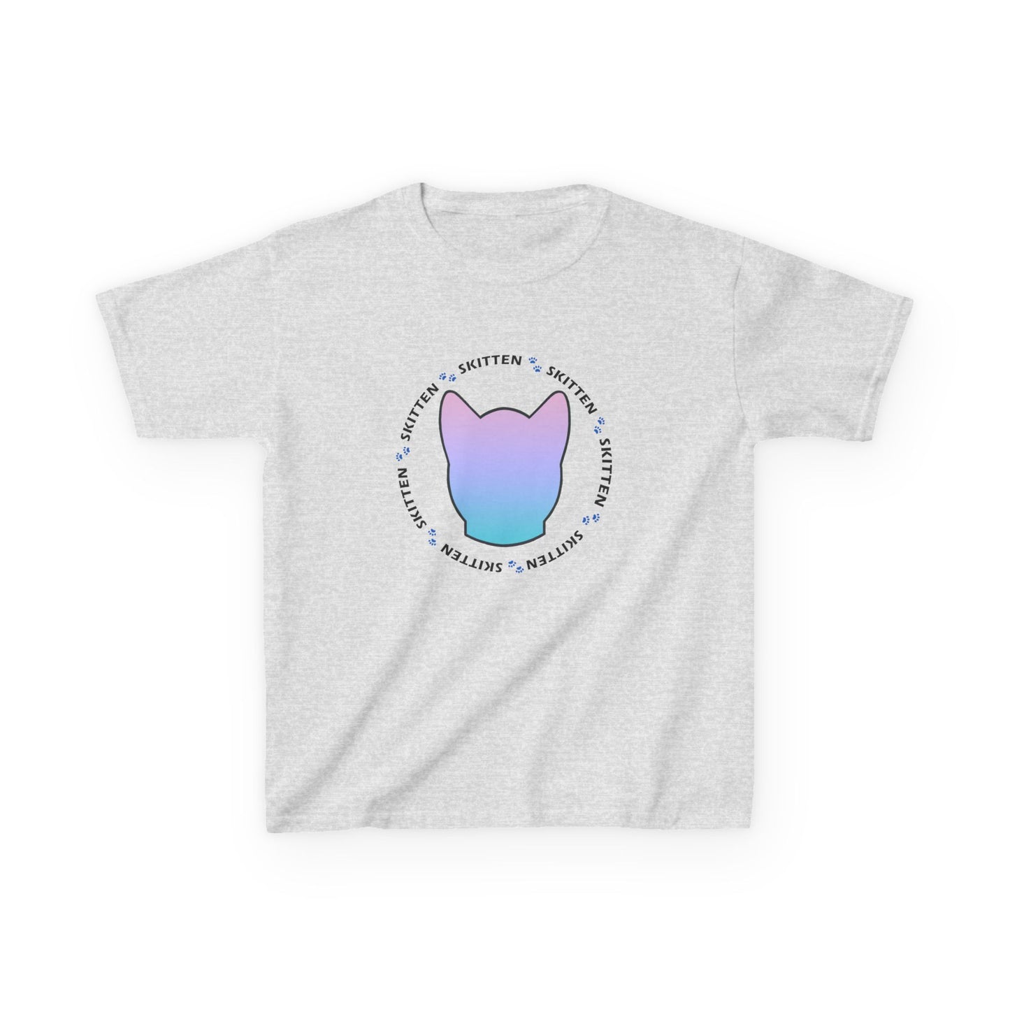 Skitten Cute Skitten Kids Tee - Trendy Cotton T-Shirt for Young Cat Lovers
