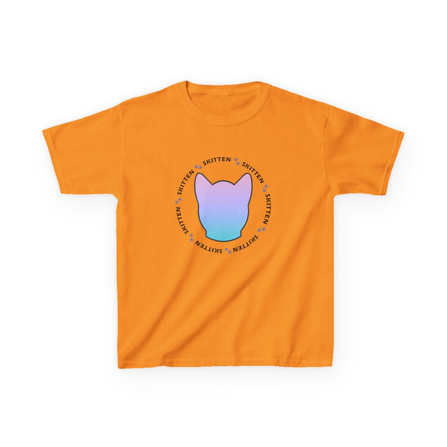 Skitten Cute Skitten Kids Tee - Trendy Cotton T-Shirt for Young Cat Lovers