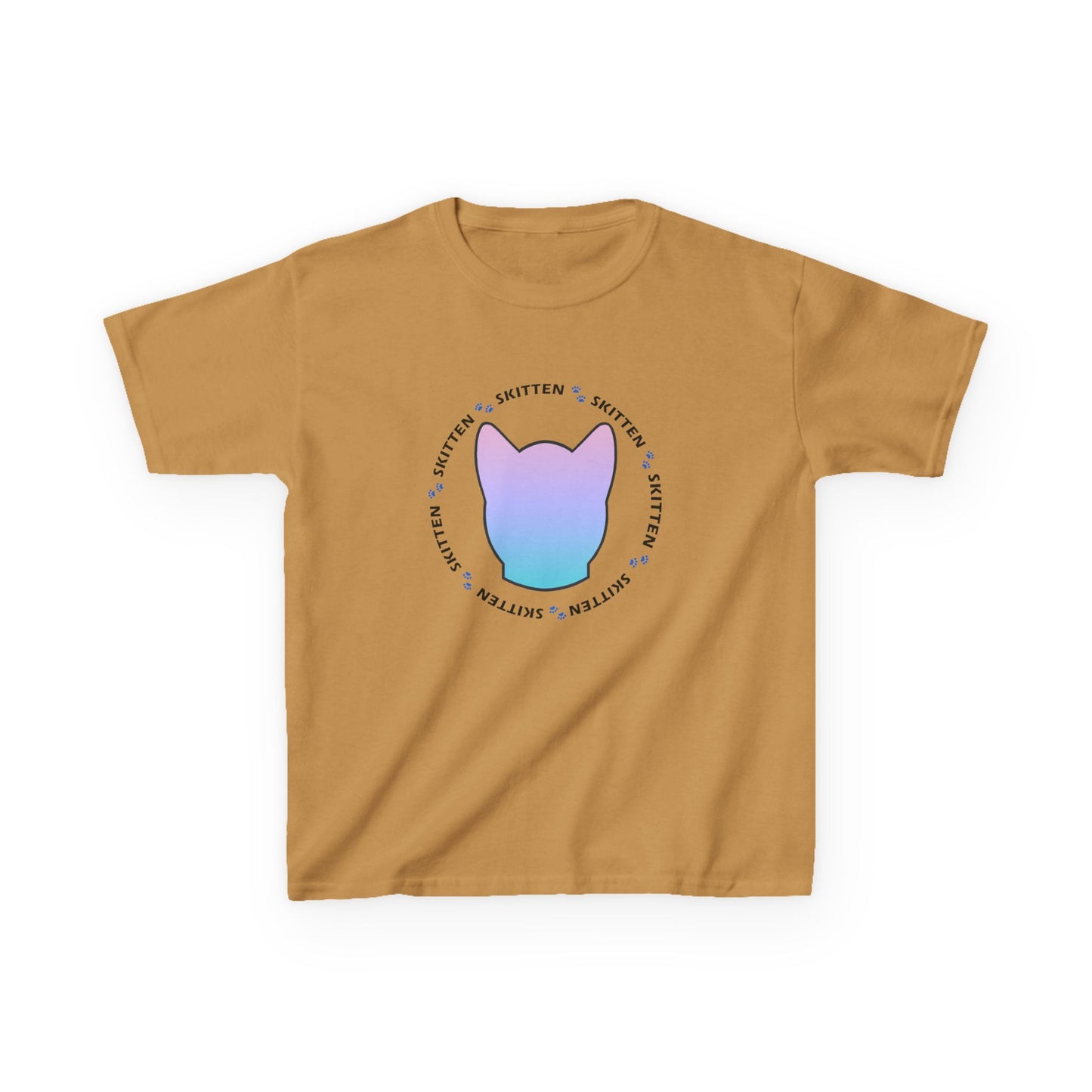 Skitten Cute Skitten Kids Tee - Trendy Cotton T-Shirt for Young Cat Lovers