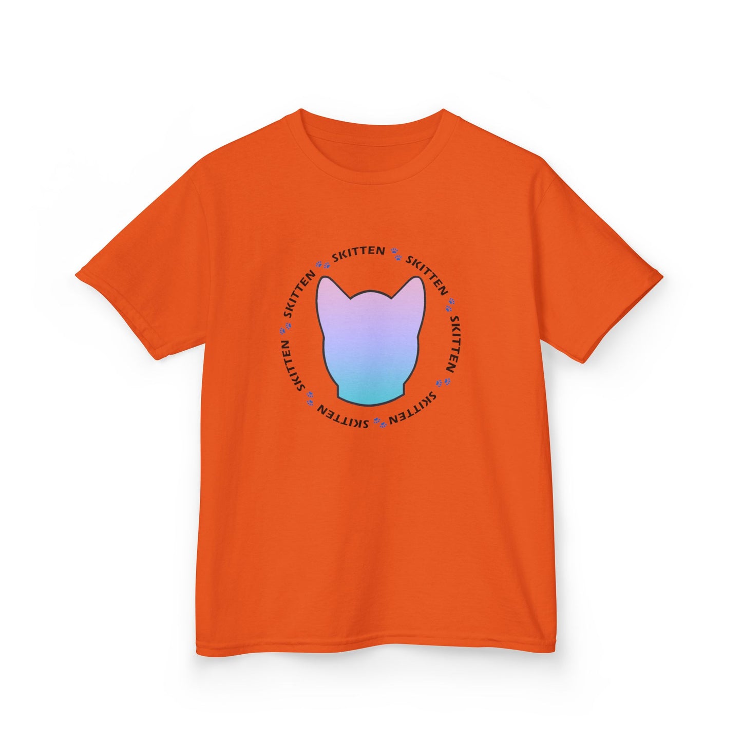 Skitten Cute Skitten Kids Tee - Trendy Cotton T-Shirt for Young Cat Lovers