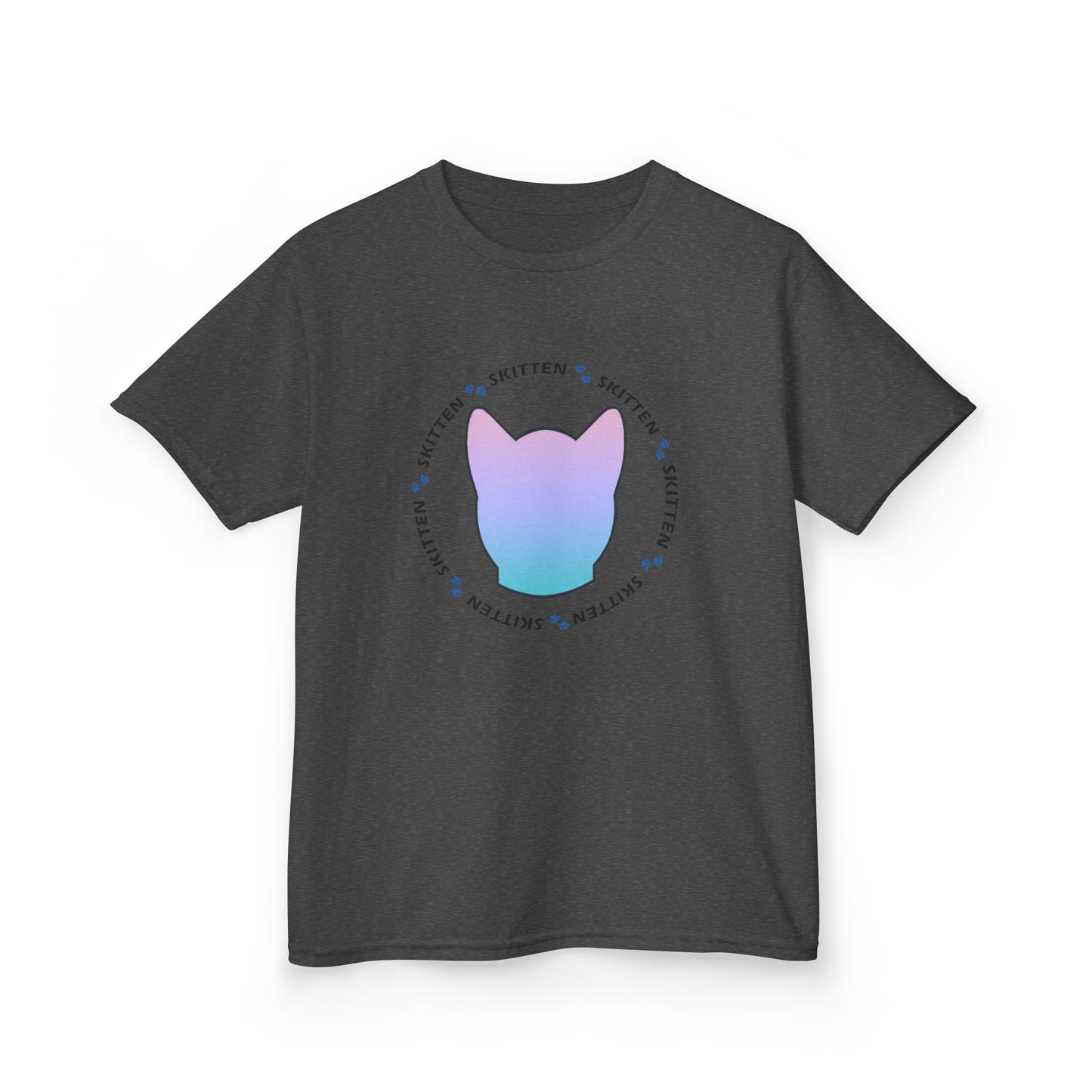 Skitten Cute Skitten Kids Tee - Trendy Cotton T-Shirt for Young Cat Lovers