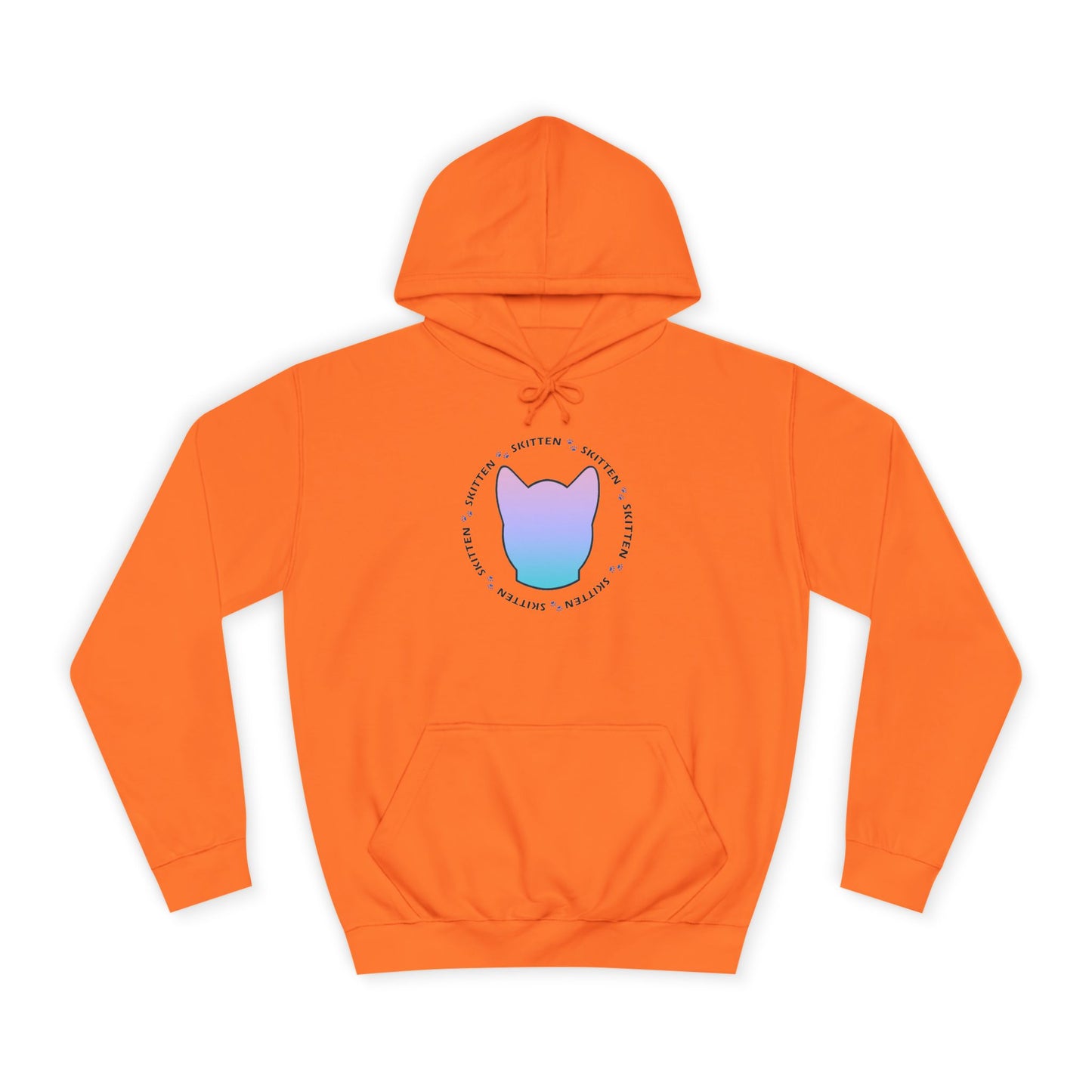 Skitten College Hoodie with Playful Cat Design - Comfortable & Stylish for Students