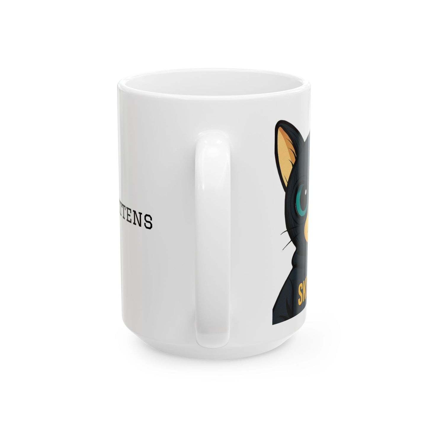 Skitten Inspirational Quote Ceramic Mug - Logo + #SaveTheKittens