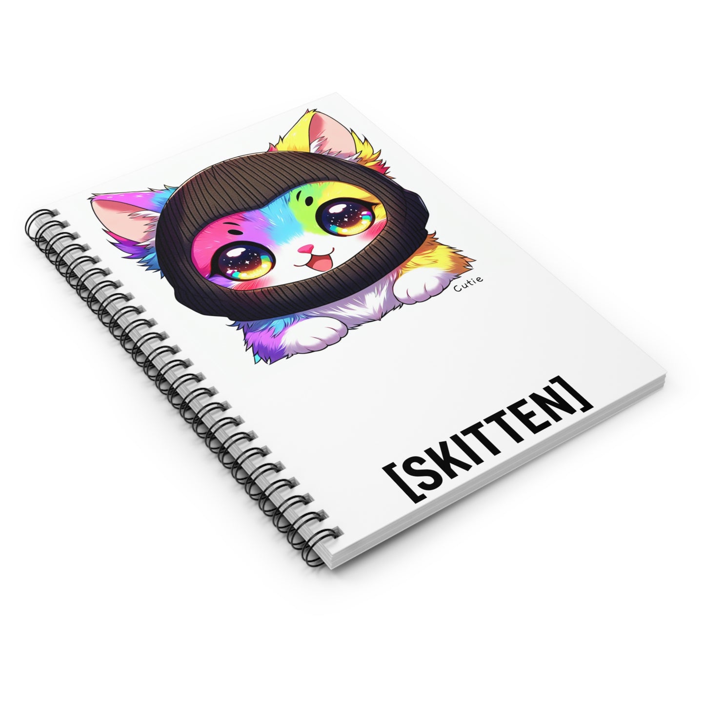 $SKITTEN -- Spiral Notebook - Ruled Line -- Cutie
