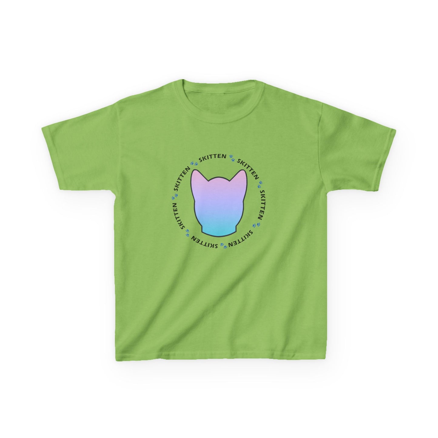 Skitten Cute Skitten Kids Tee - Trendy Cotton T-Shirt for Young Cat Lovers