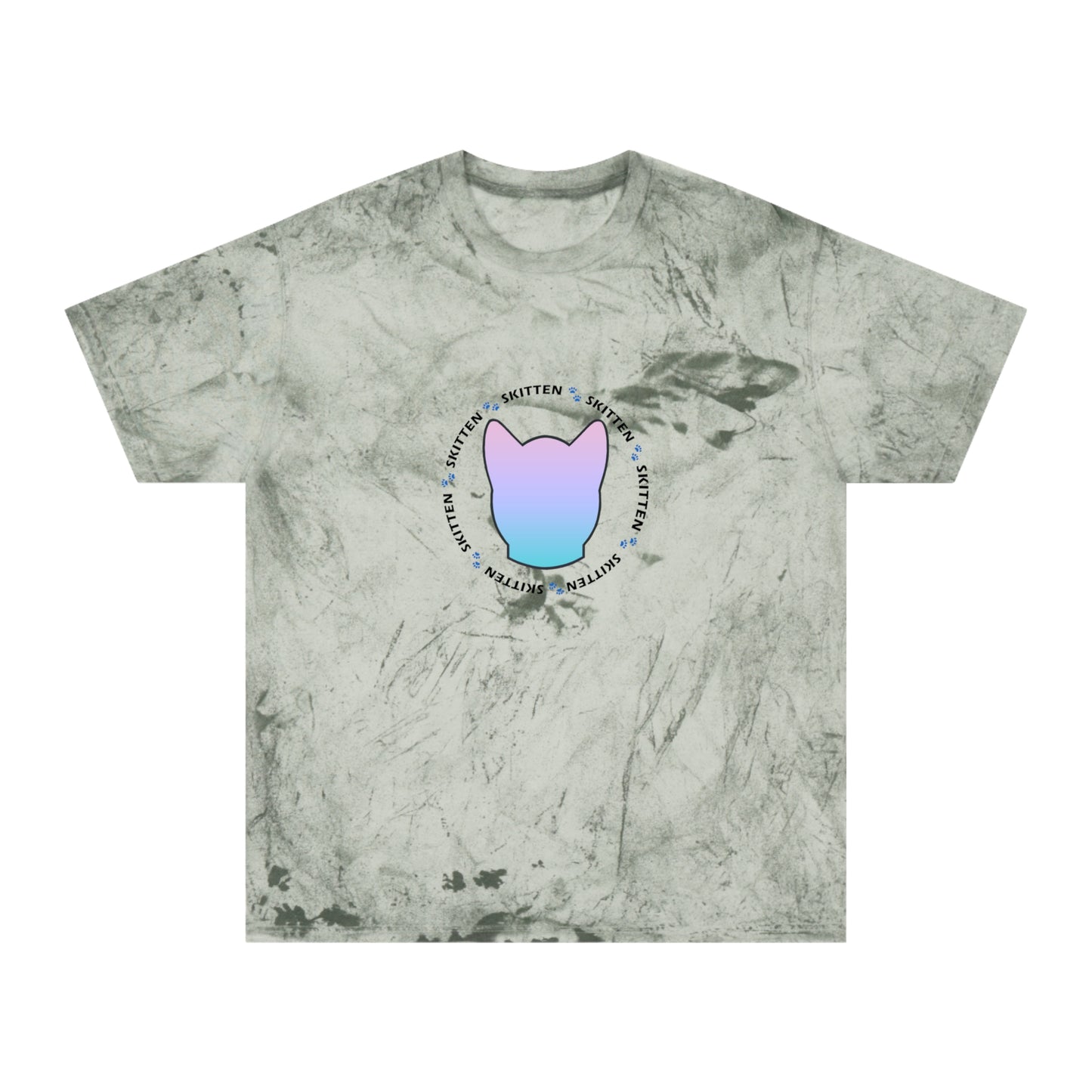 Skitten Unisex Color Blast T-Shirt - Trendy Graphic Tee for Cat Lovers