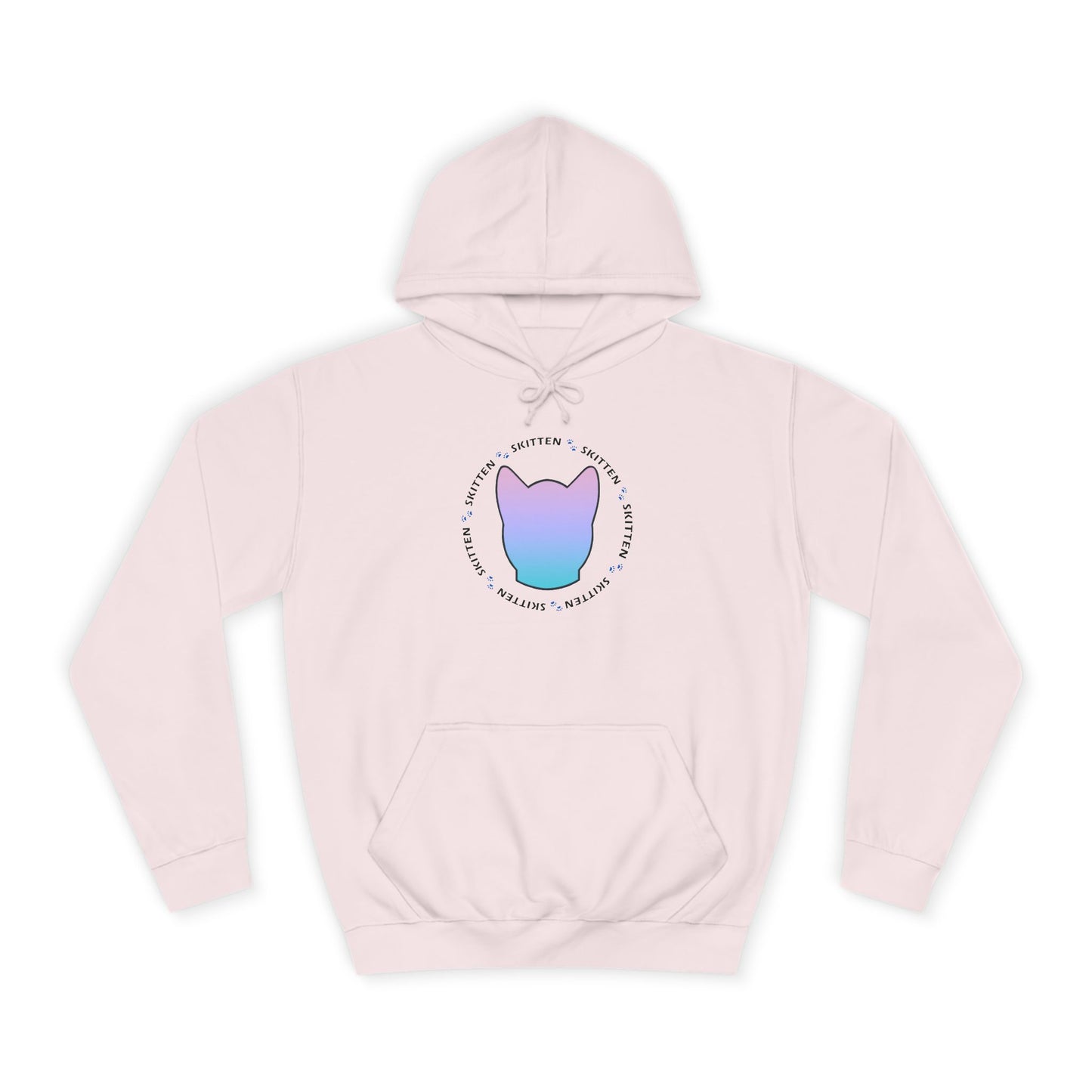 Skitten College Hoodie with Playful Cat Design - Comfortable & Stylish for Students