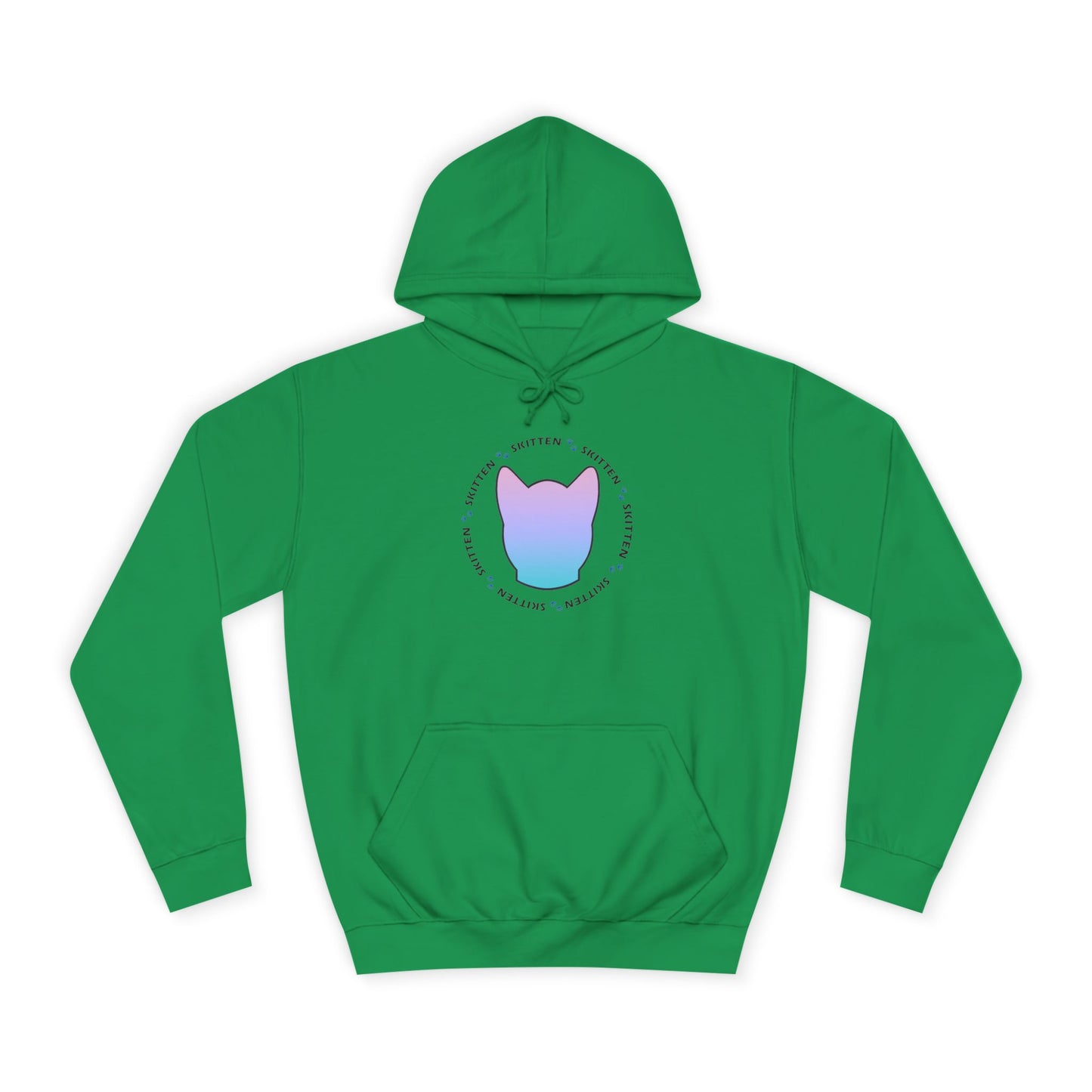 Skitten College Hoodie with Playful Cat Design - Comfortable & Stylish for Students