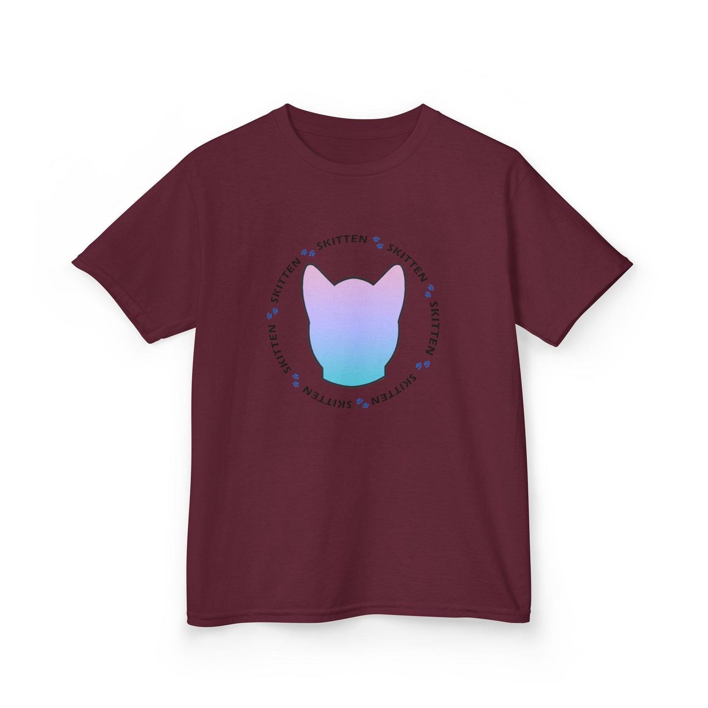 Skitten Cute Skitten Kids Tee - Trendy Cotton T-Shirt for Young Cat Lovers