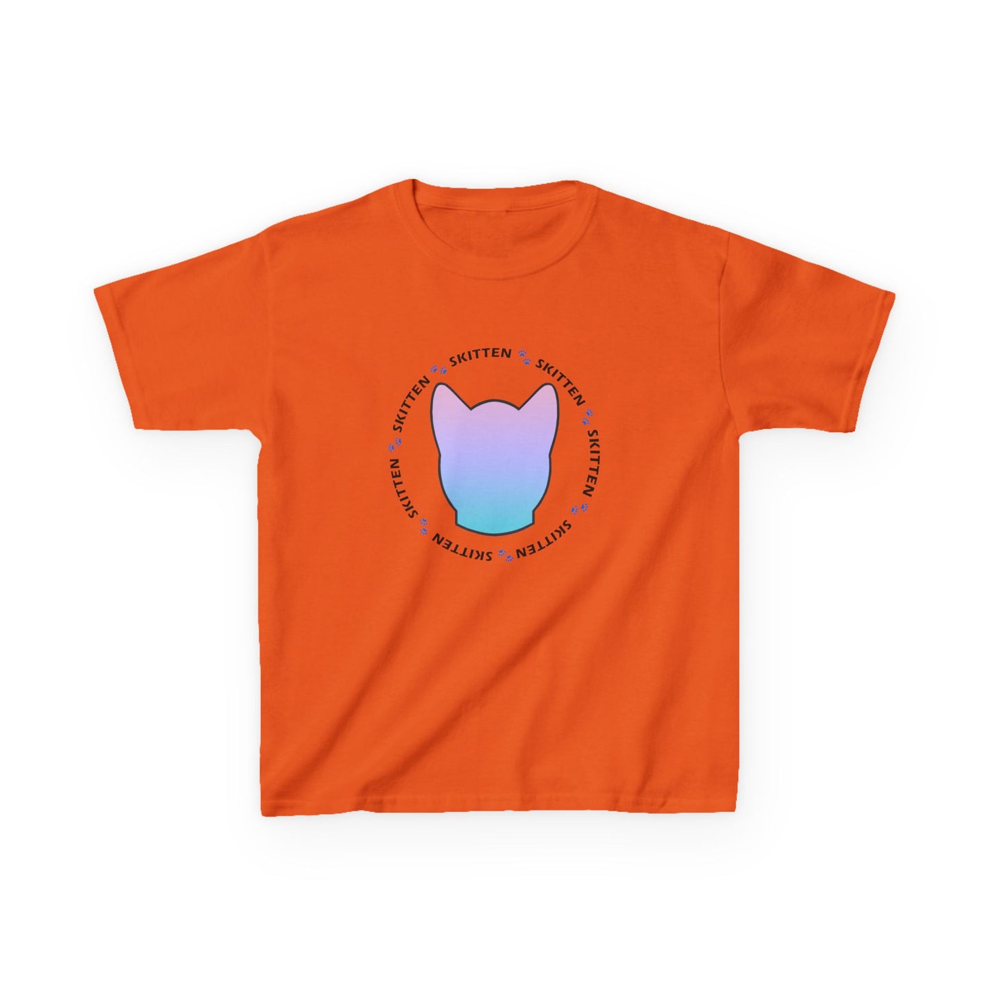 Skitten Cute Skitten Kids Tee - Trendy Cotton T-Shirt for Young Cat Lovers