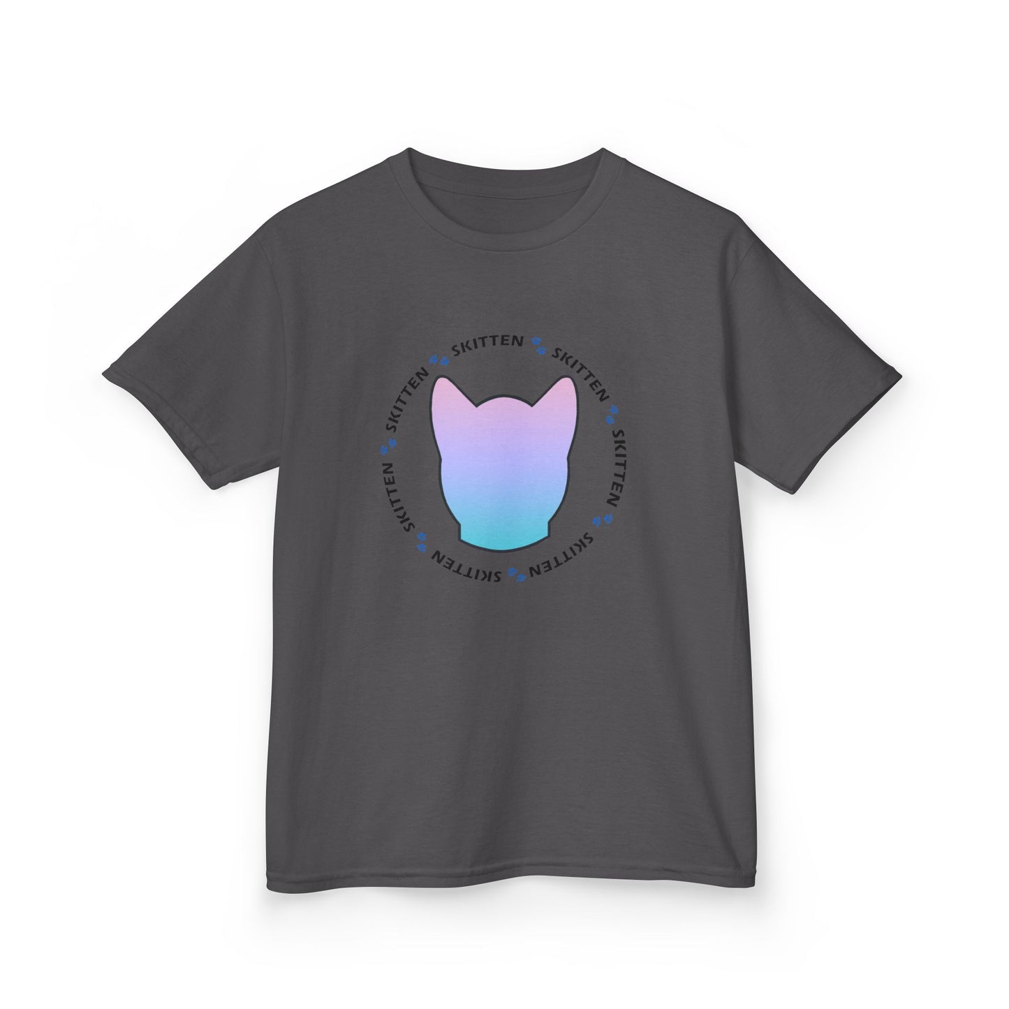 Skitten Cute Skitten Kids Tee - Trendy Cotton T-Shirt for Young Cat Lovers