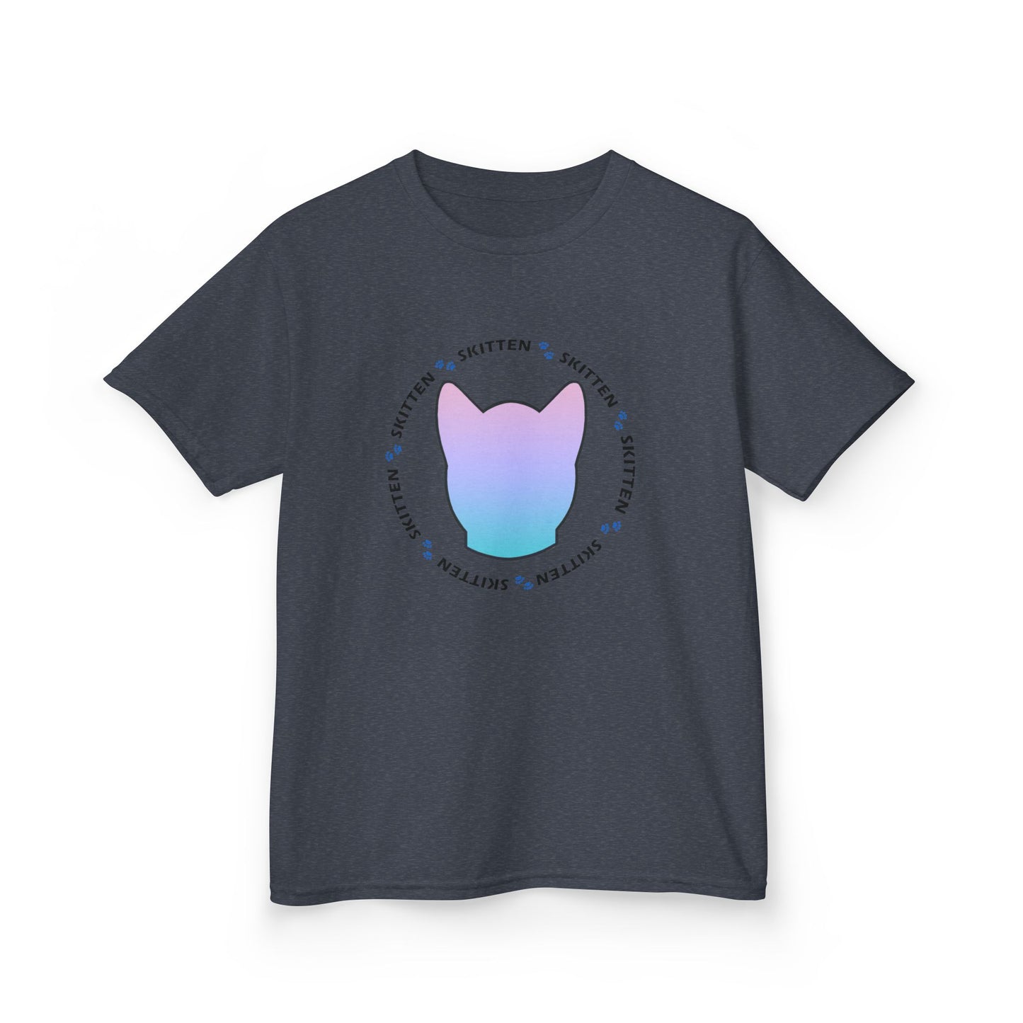 Skitten Cute Skitten Kids Tee - Trendy Cotton T-Shirt for Young Cat Lovers
