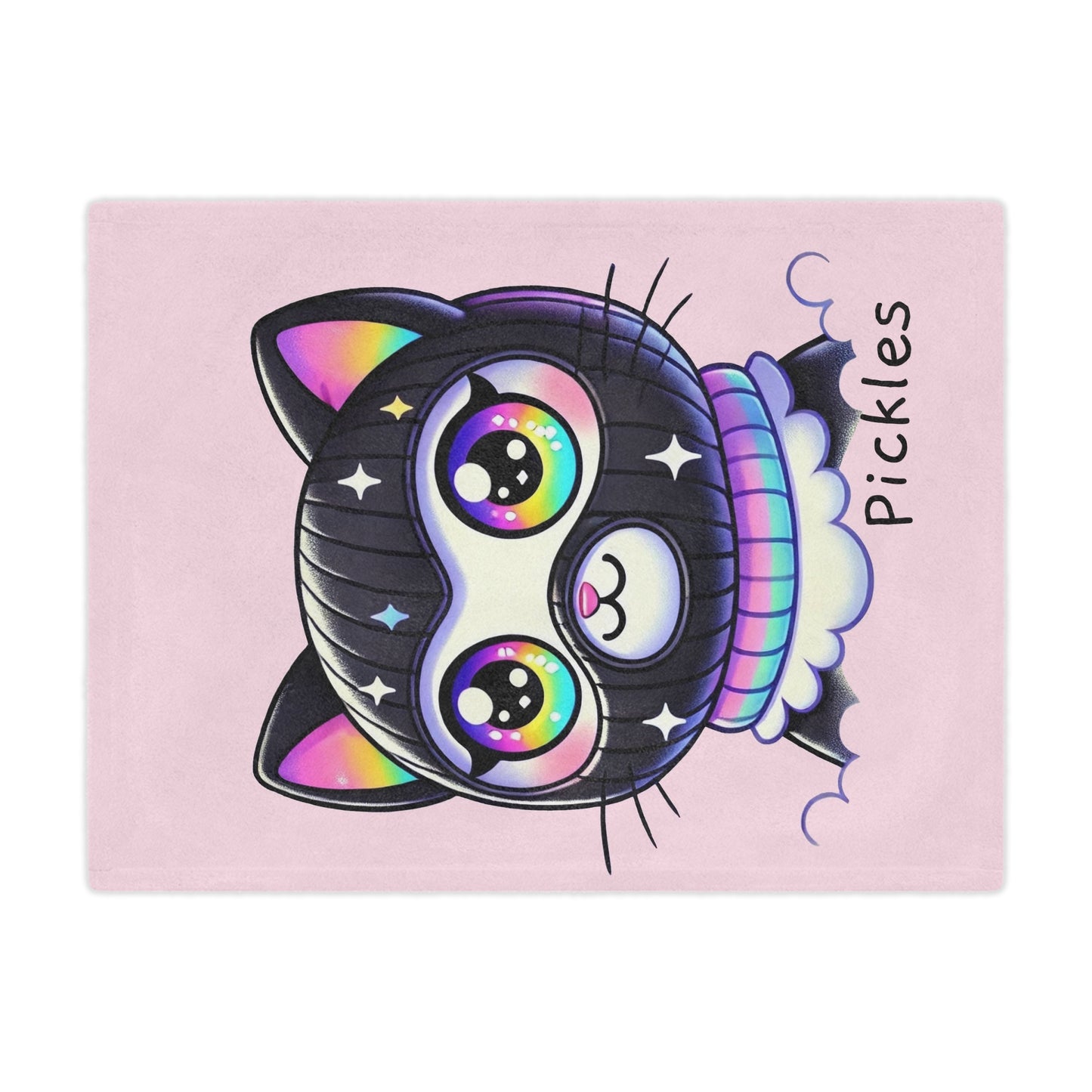 $SKITTEN -- Microfiber Blanket -- Pickles Pink