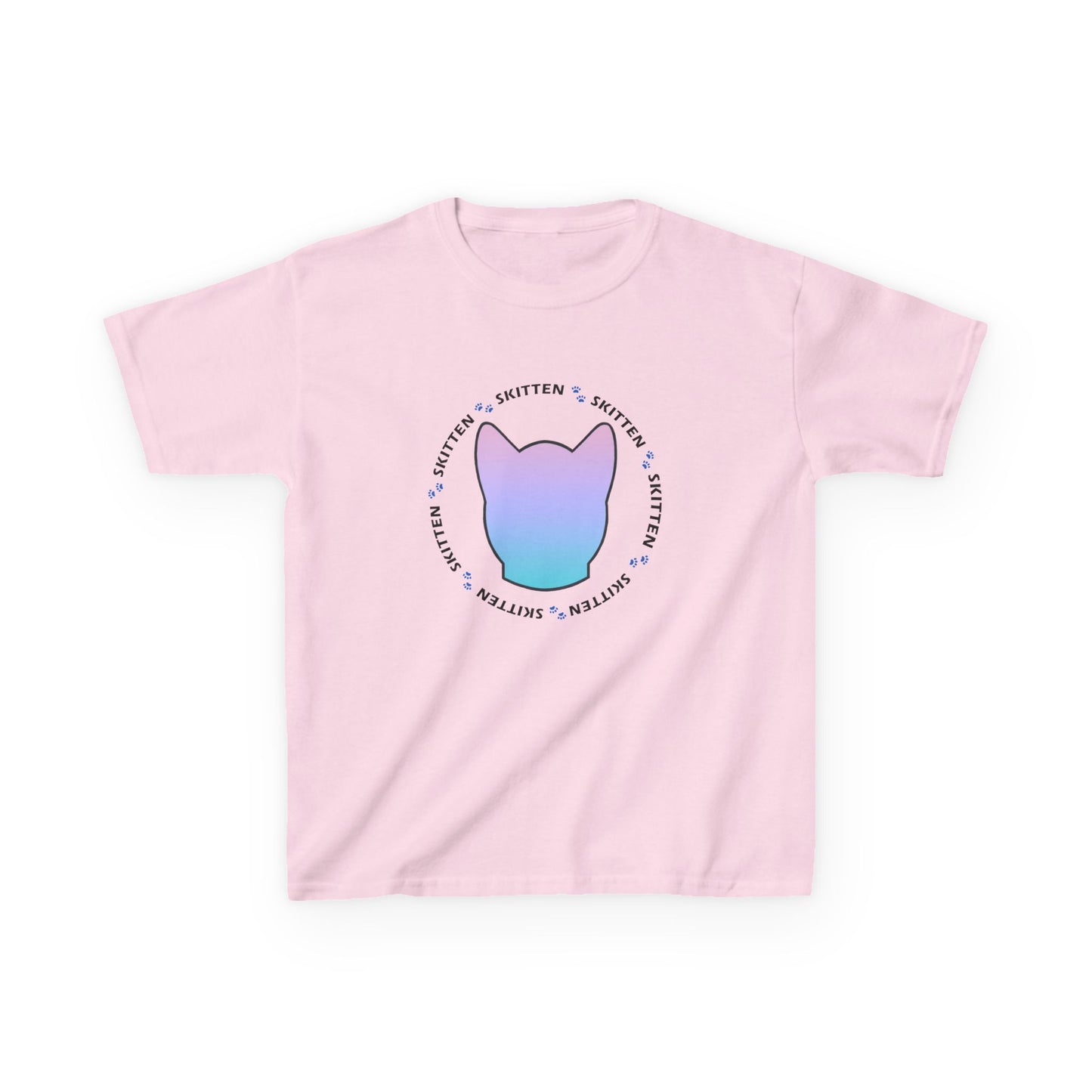 Skitten Cute Skitten Kids Tee - Trendy Cotton T-Shirt for Young Cat Lovers