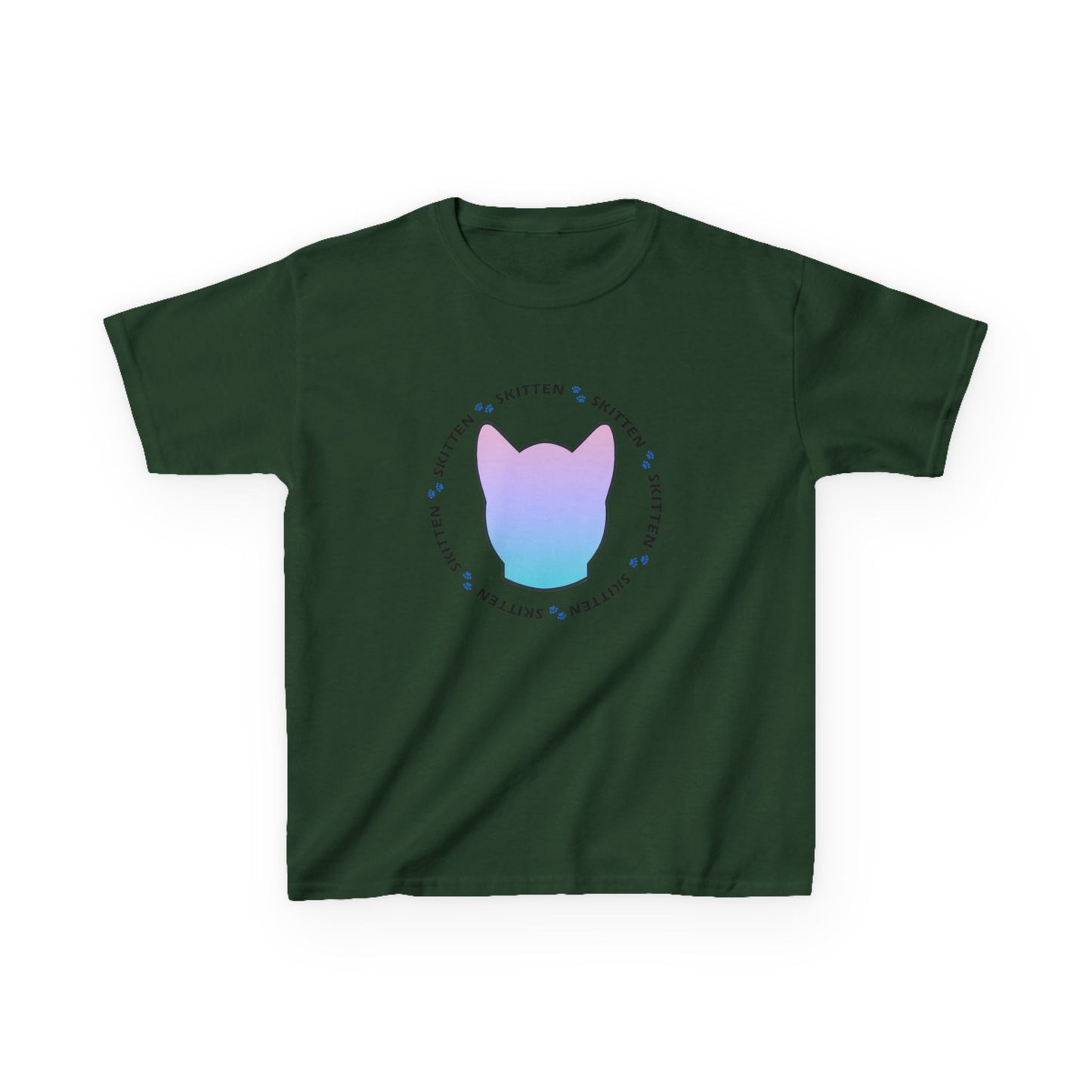 Skitten Cute Skitten Kids Tee - Trendy Cotton T-Shirt for Young Cat Lovers