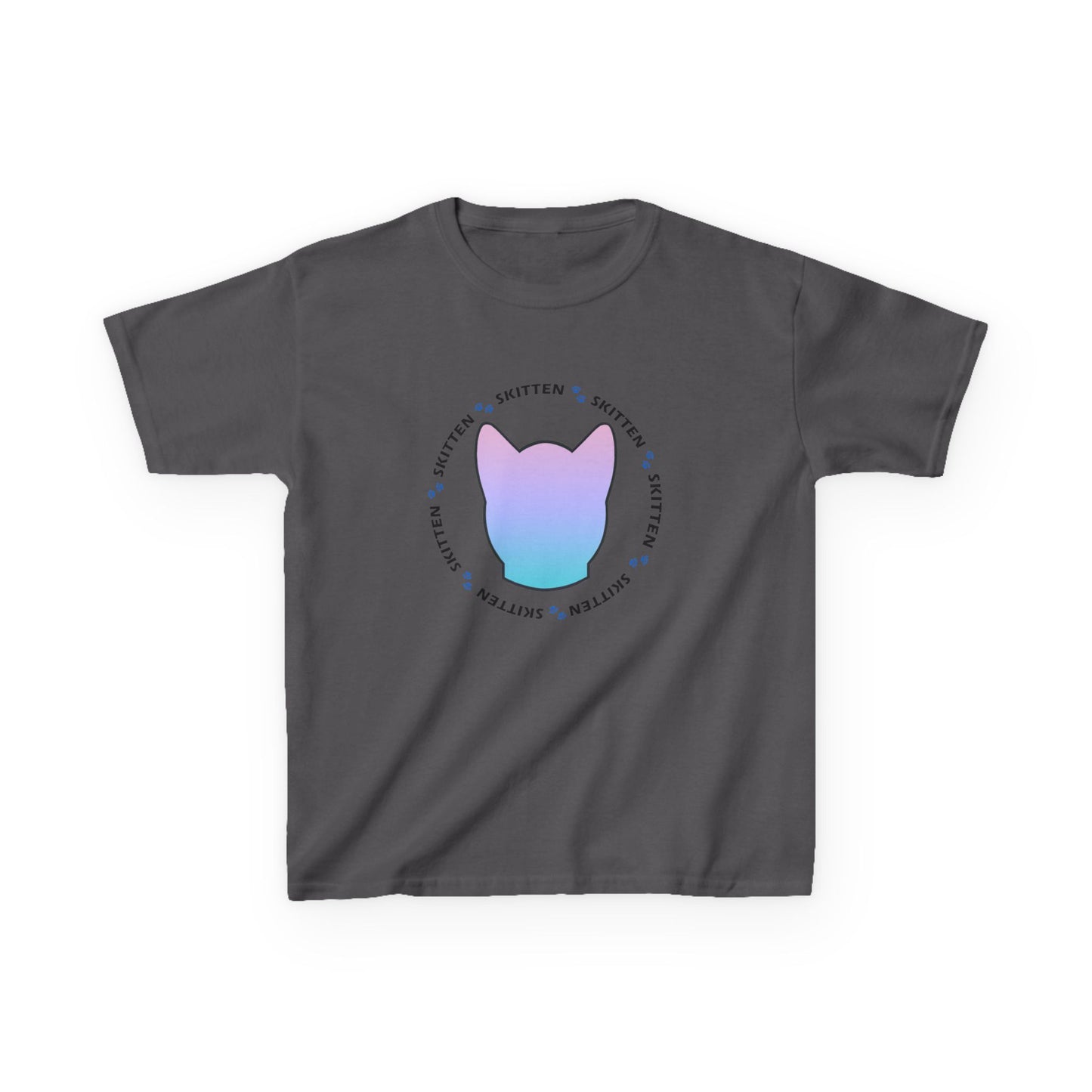 Skitten Cute Skitten Kids Tee - Trendy Cotton T-Shirt for Young Cat Lovers