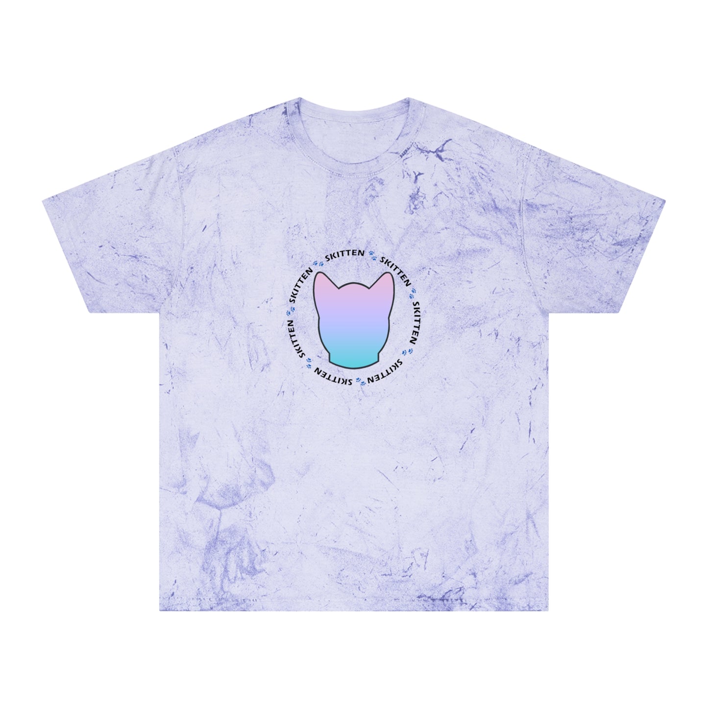 Skitten Unisex Color Blast T-Shirt - Trendy Graphic Tee for Cat Lovers