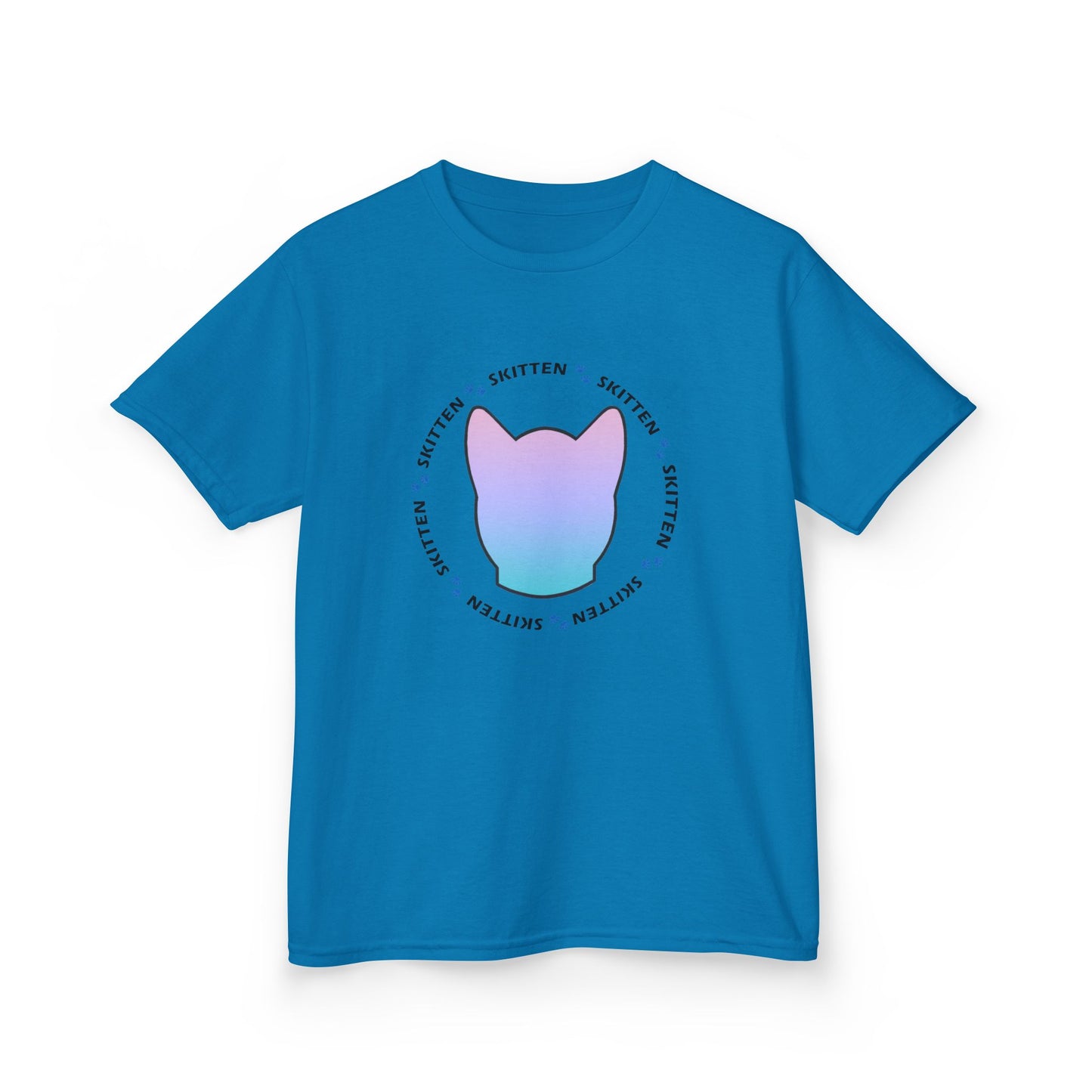 Skitten Cute Skitten Kids Tee - Trendy Cotton T-Shirt for Young Cat Lovers
