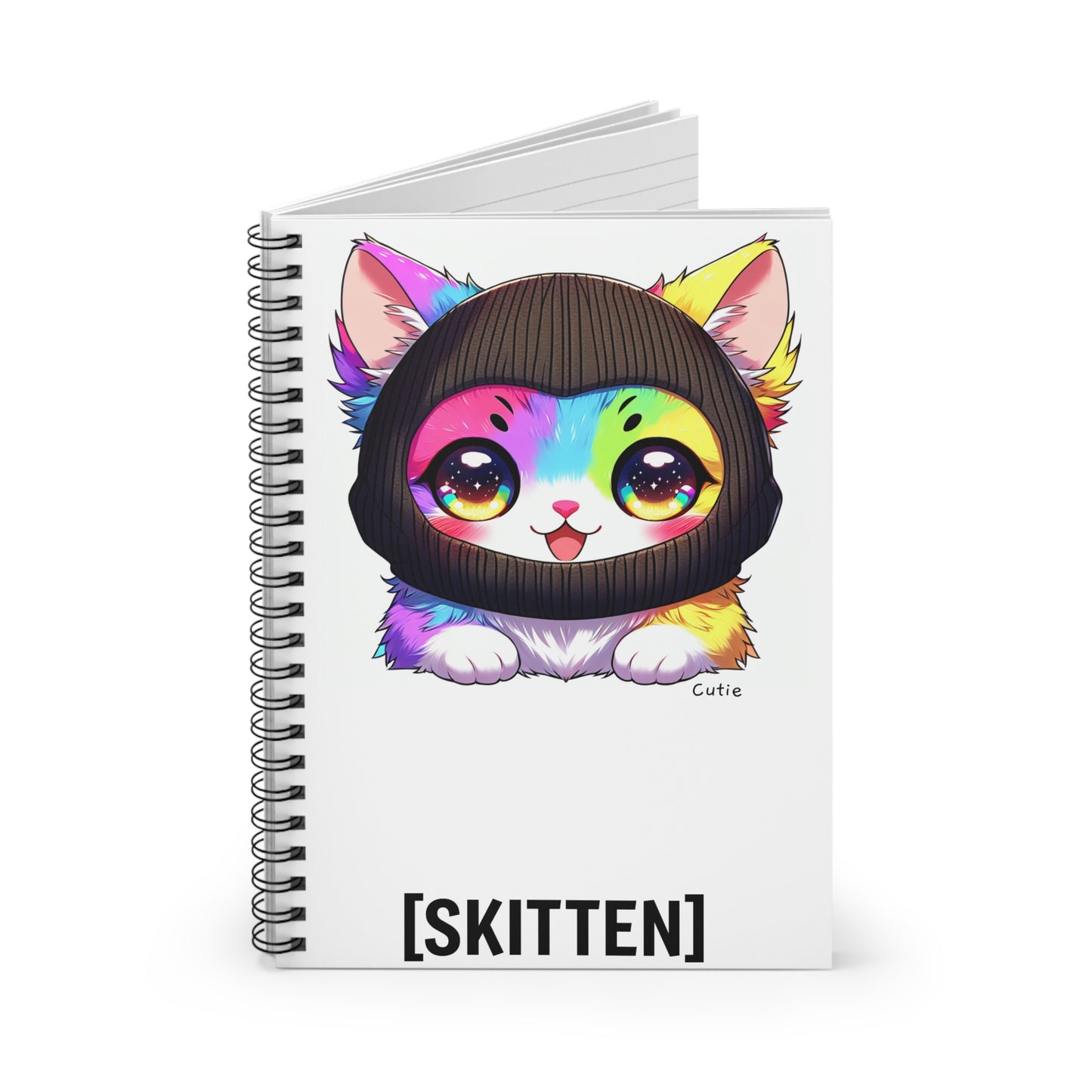 $SKITTEN -- Spiral Notebook - Ruled Line -- Cutie