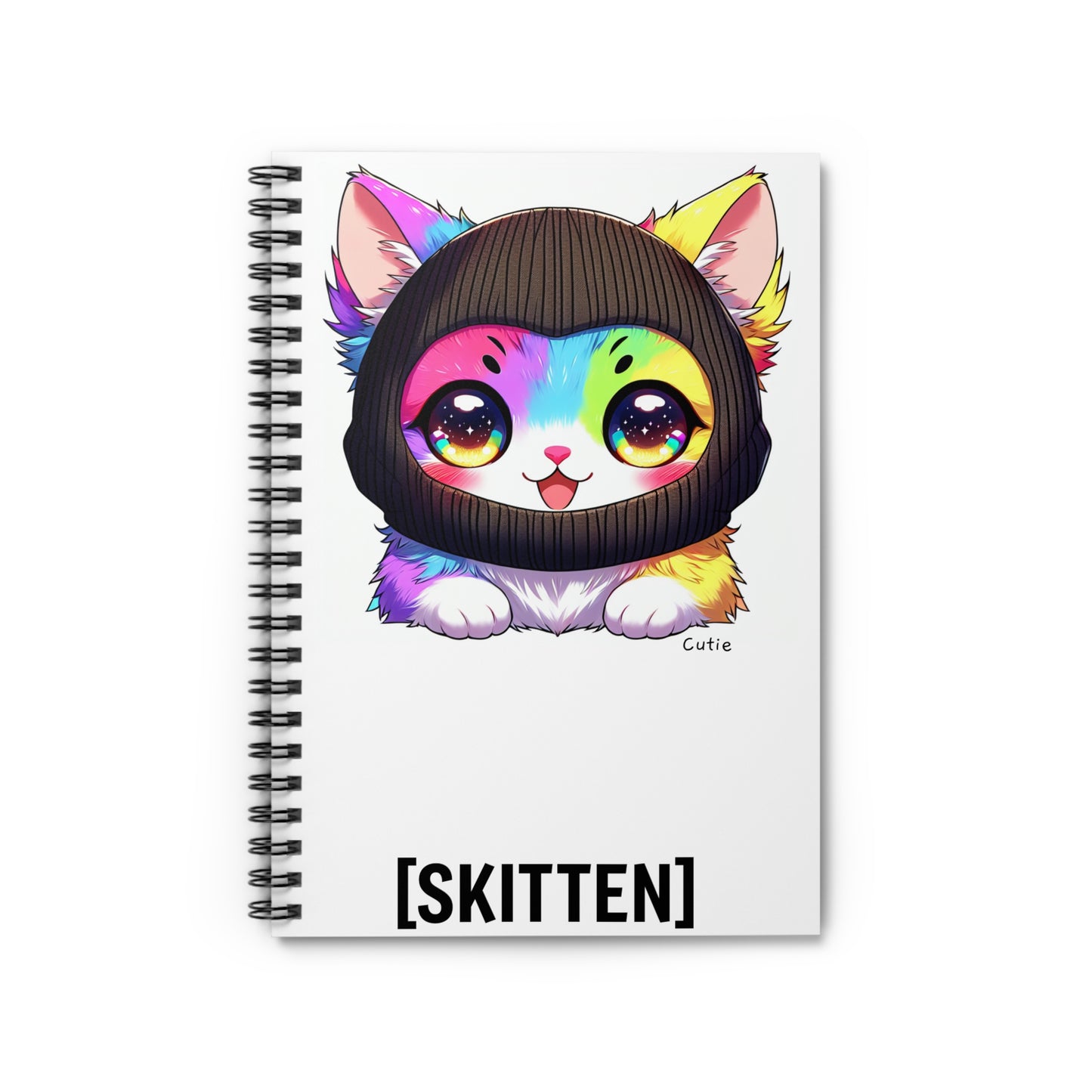 $SKITTEN -- Spiral Notebook - Ruled Line -- Cutie