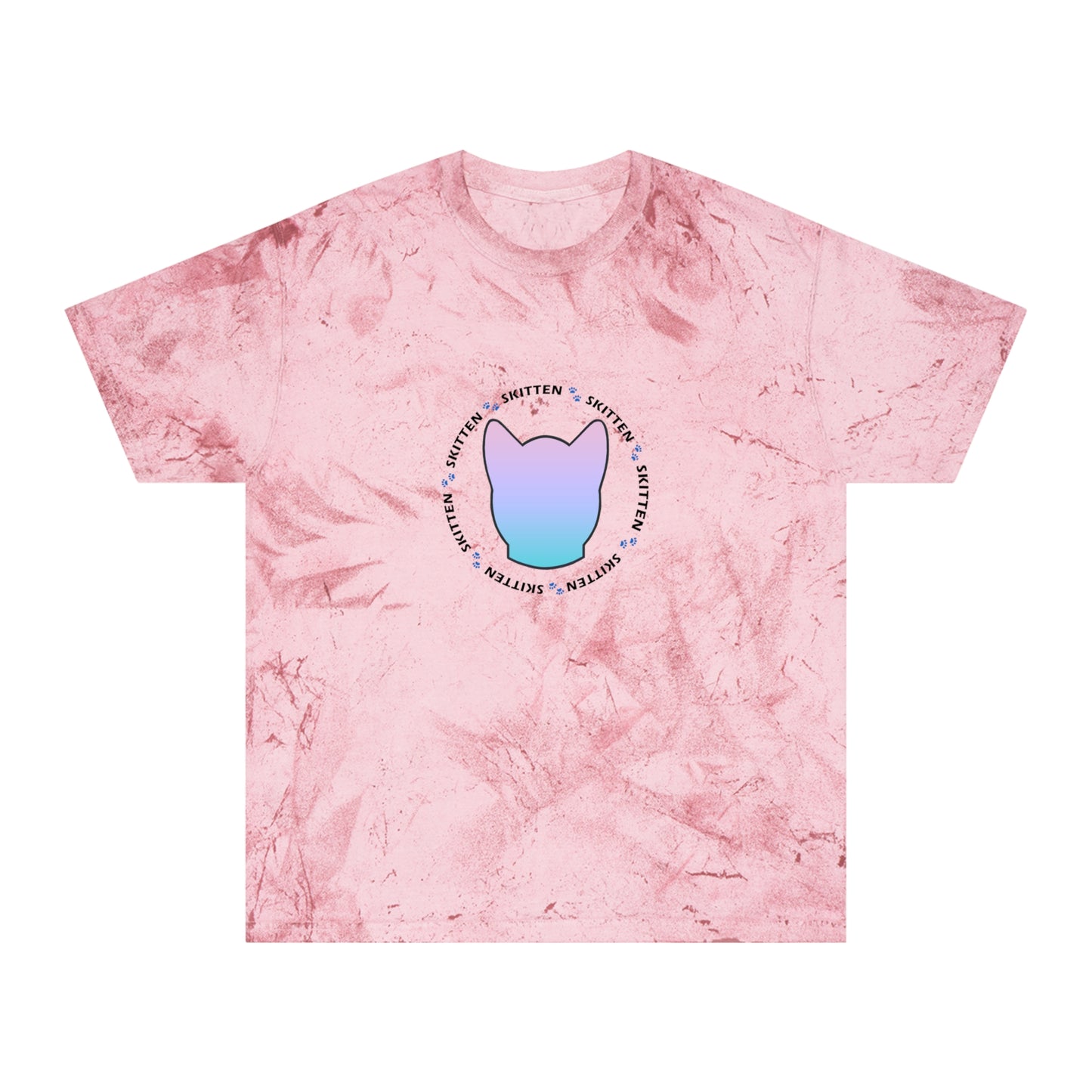 Skitten Unisex Color Blast T-Shirt - Trendy Graphic Tee for Cat Lovers
