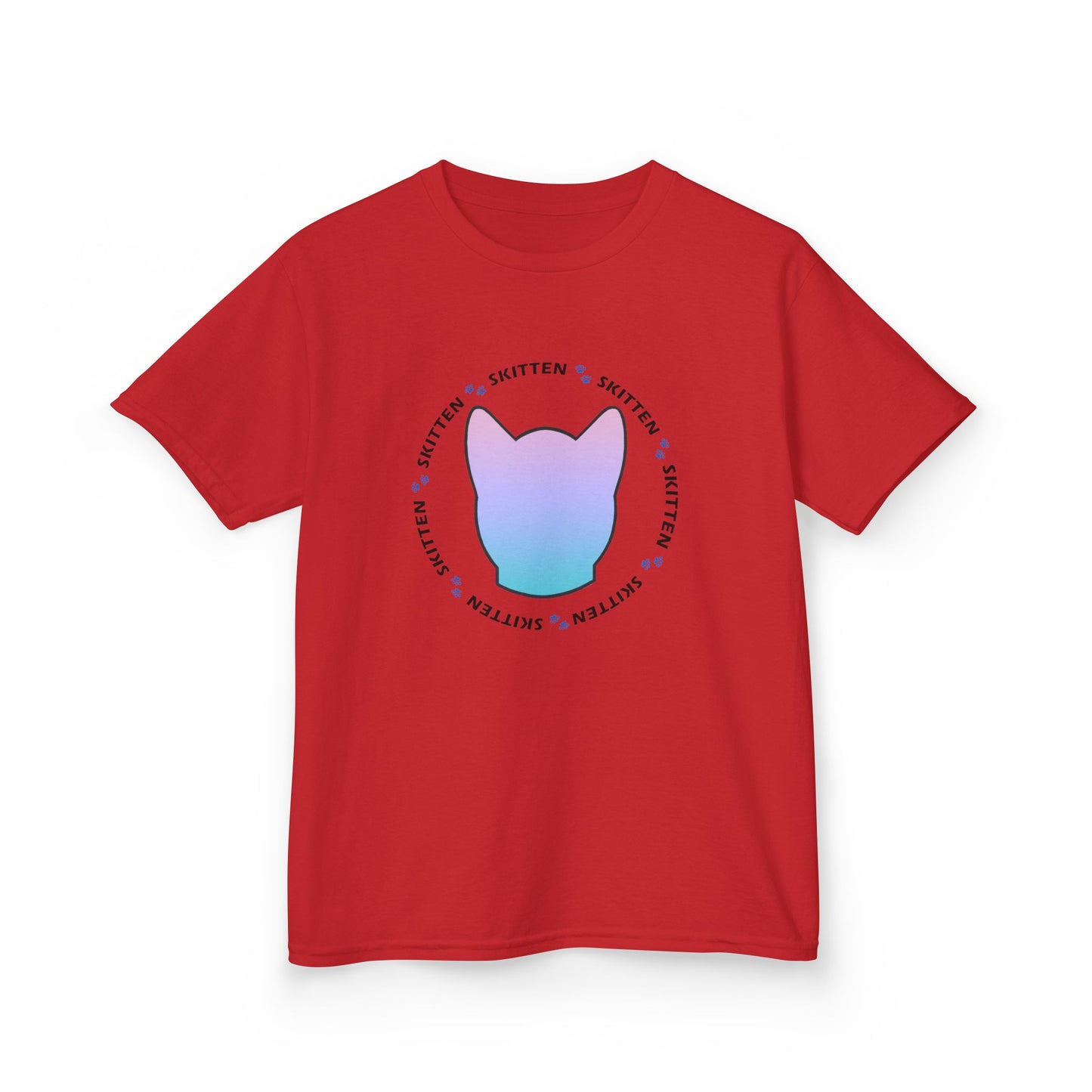 Skitten Cute Skitten Kids Tee - Trendy Cotton T-Shirt for Young Cat Lovers