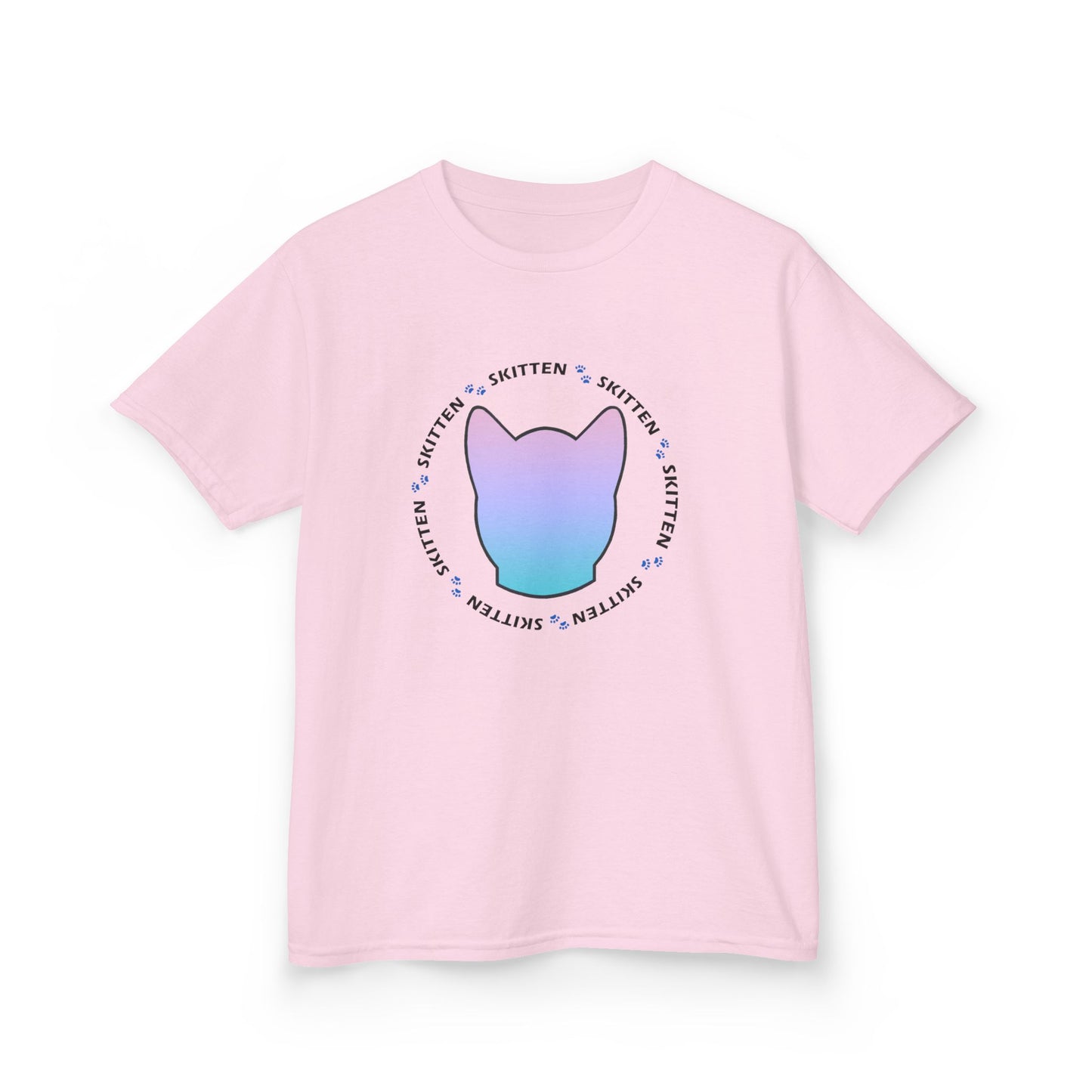 Skitten Cute Skitten Kids Tee - Trendy Cotton T-Shirt for Young Cat Lovers
