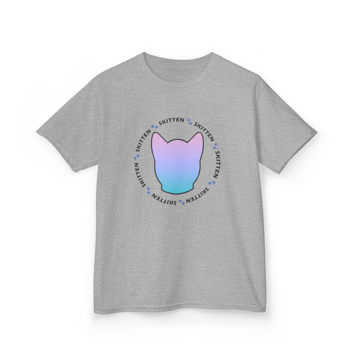 Skitten Cute Skitten Kids Tee - Trendy Cotton T-Shirt for Young Cat Lovers