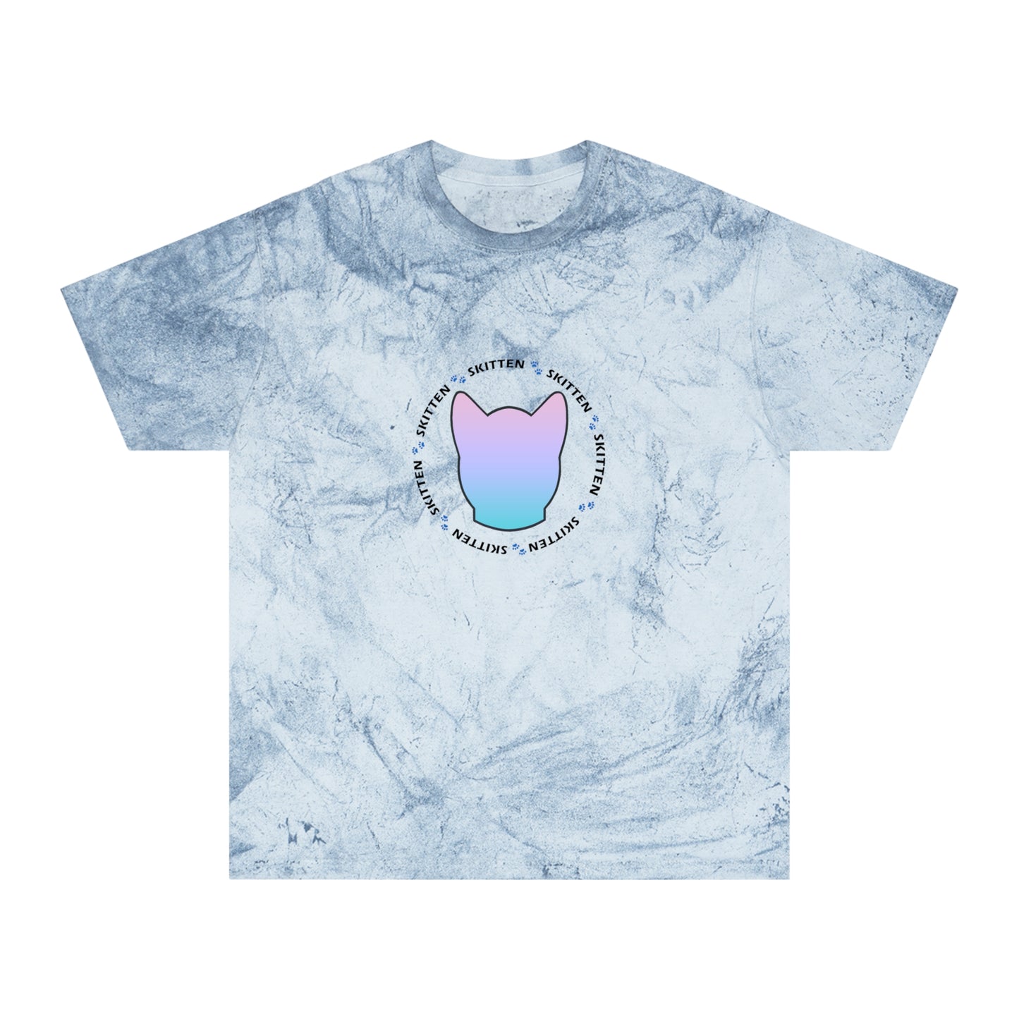 Skitten Unisex Color Blast T-Shirt - Trendy Graphic Tee for Cat Lovers