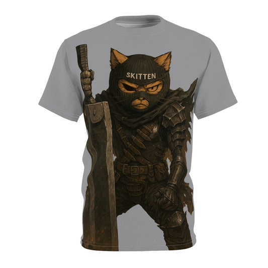 Lord of Sols Skitten Graphic Tee - Creator Design | Unisex Cut & Sew T-Shirt, Grey