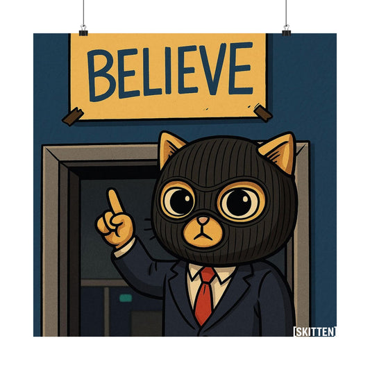 Coach Skitten - Creator Design --  Matte Poster, Believe