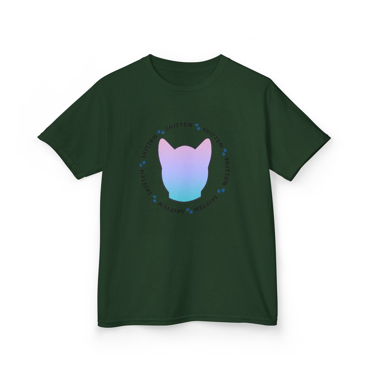 Skitten Cute Skitten Kids Tee - Trendy Cotton T-Shirt for Young Cat Lovers
