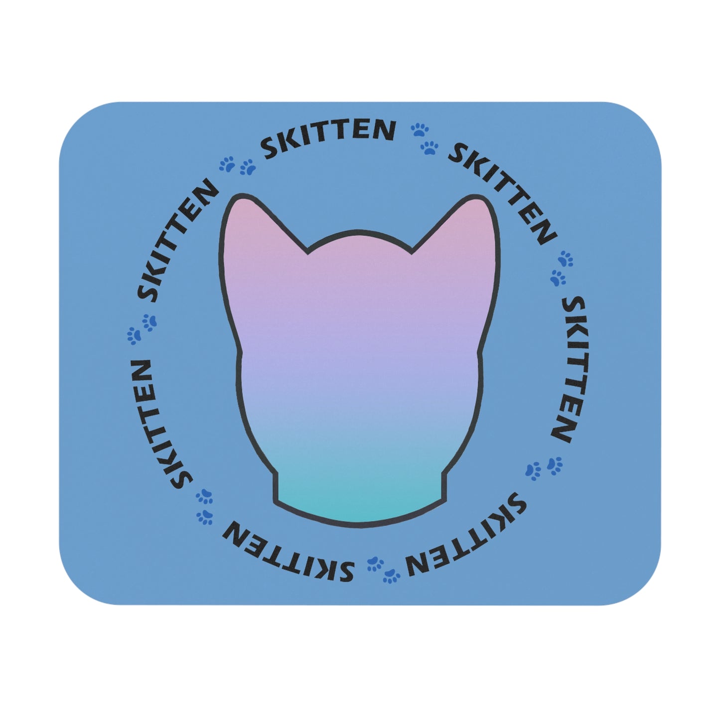 Skitten Cat Mouse Pad - Pastel Cat Design, Perfect for Cat Lovers