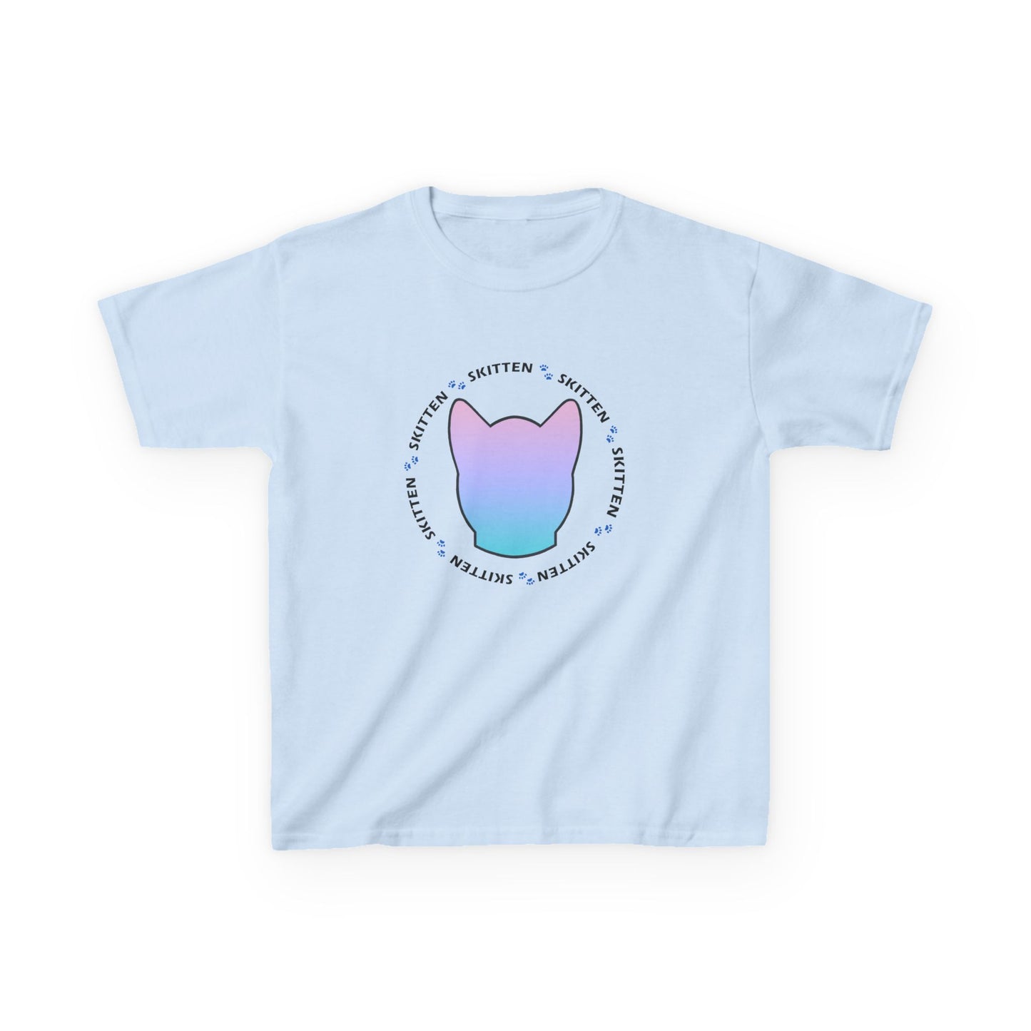 Skitten Cute Skitten Kids Tee - Trendy Cotton T-Shirt for Young Cat Lovers