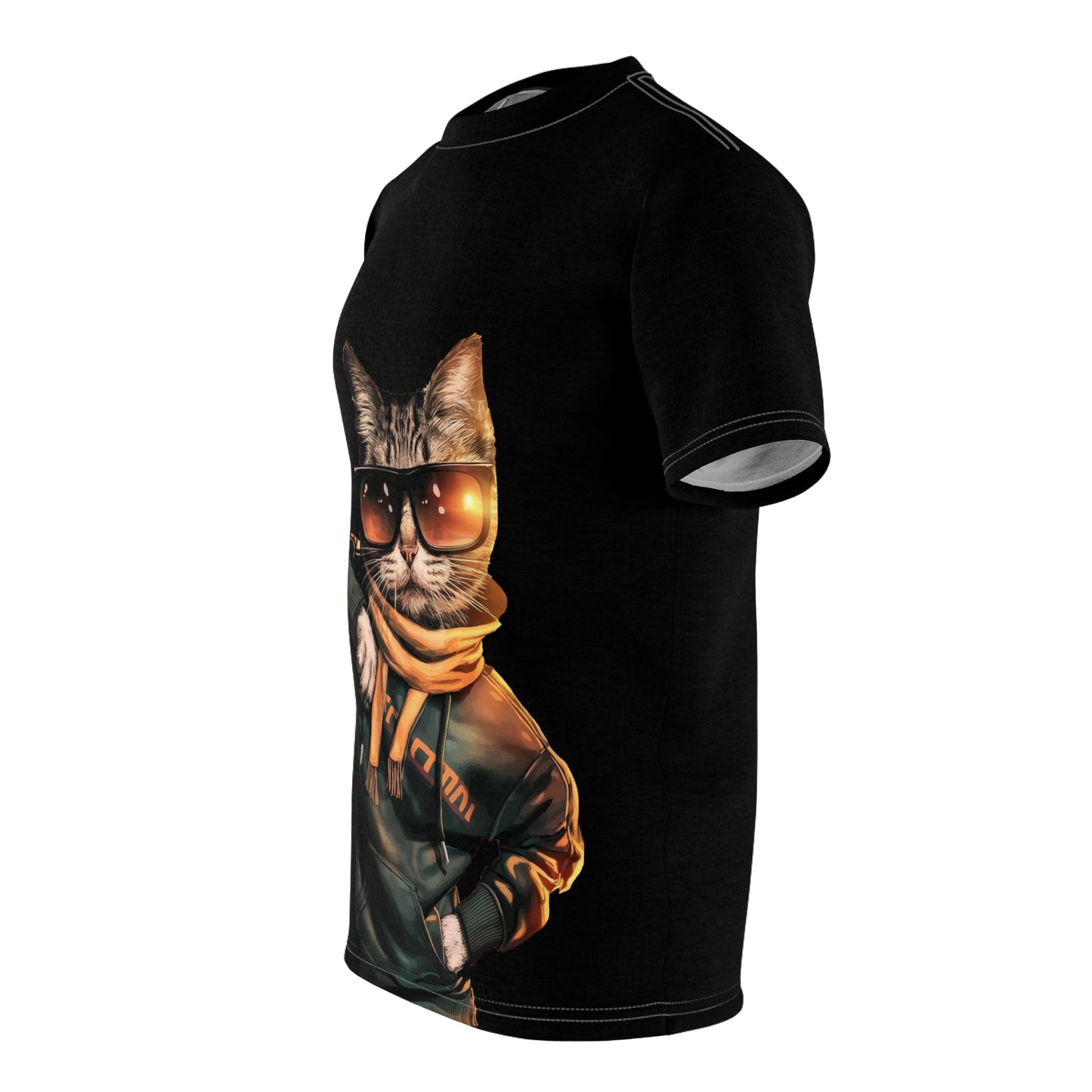 Sunglasses Skitten Graphic Tee - Creator Design | Unisex Cut & Sew T-Shirt