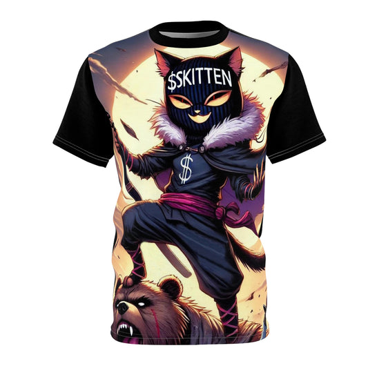 Ninja Skitten Graphic Tee - Creator Design | Unisex Cut & Sew T-Shirt