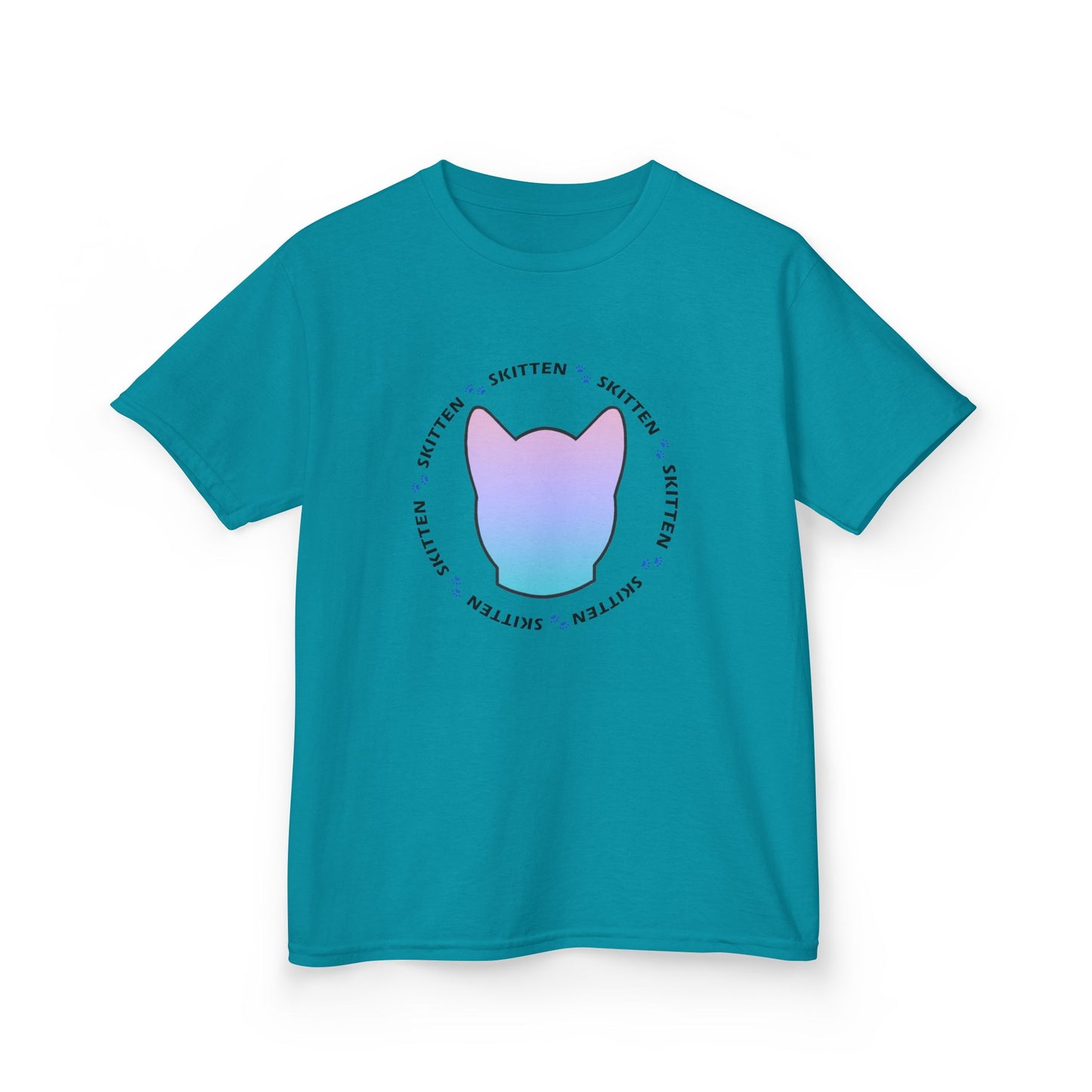 Skitten Cute Skitten Kids Tee - Trendy Cotton T-Shirt for Young Cat Lovers