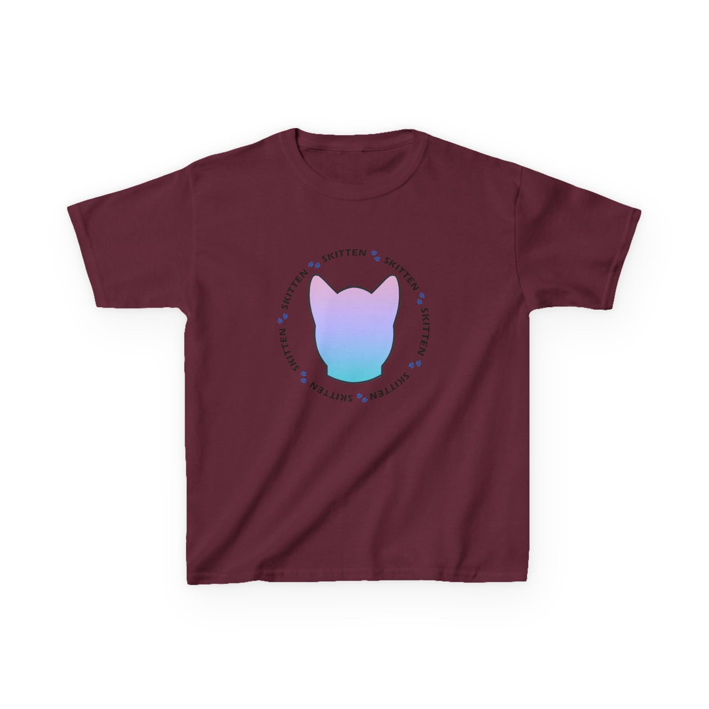Skitten Cute Skitten Kids Tee - Trendy Cotton T-Shirt for Young Cat Lovers