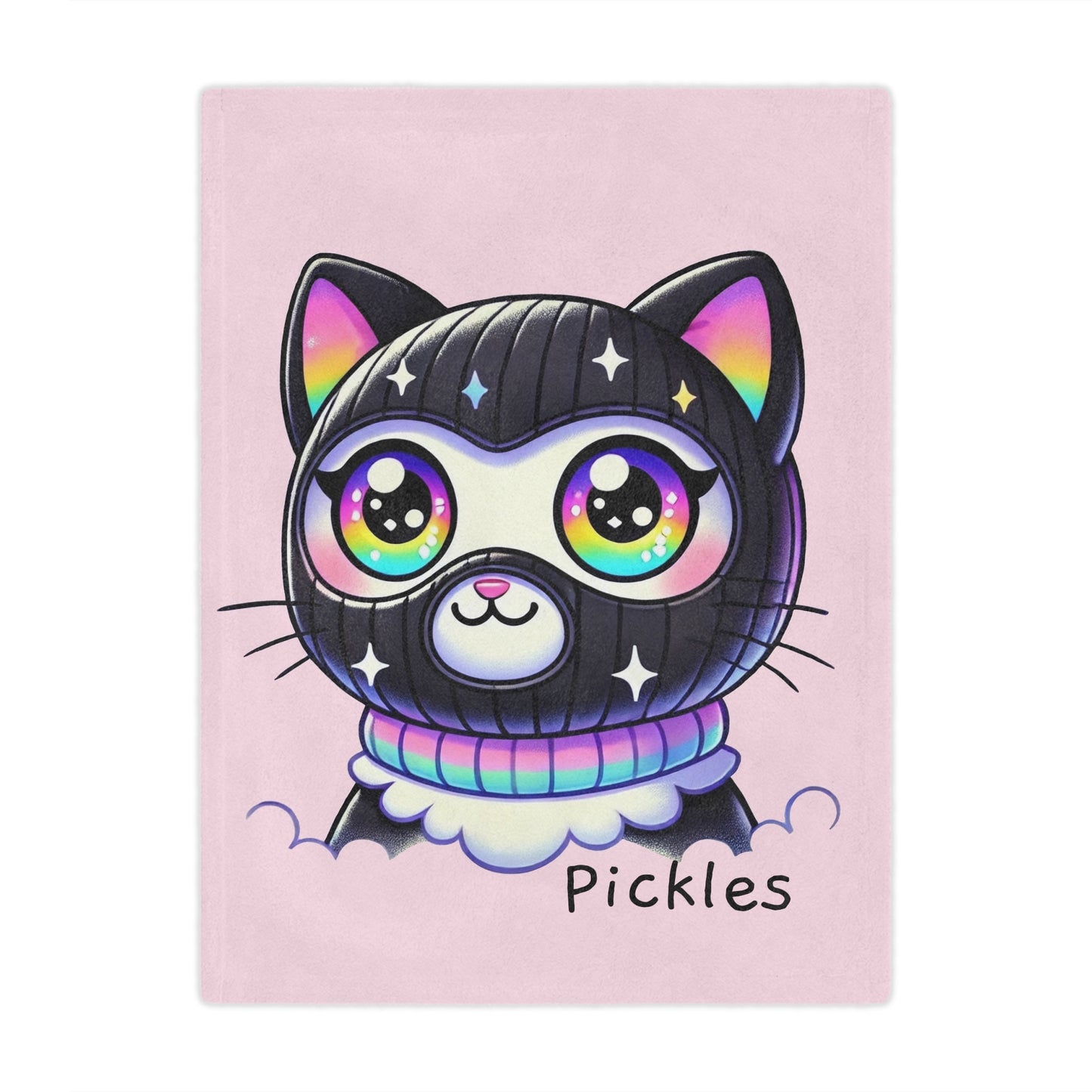 $SKITTEN -- Microfiber Blanket -- Pickles Pink