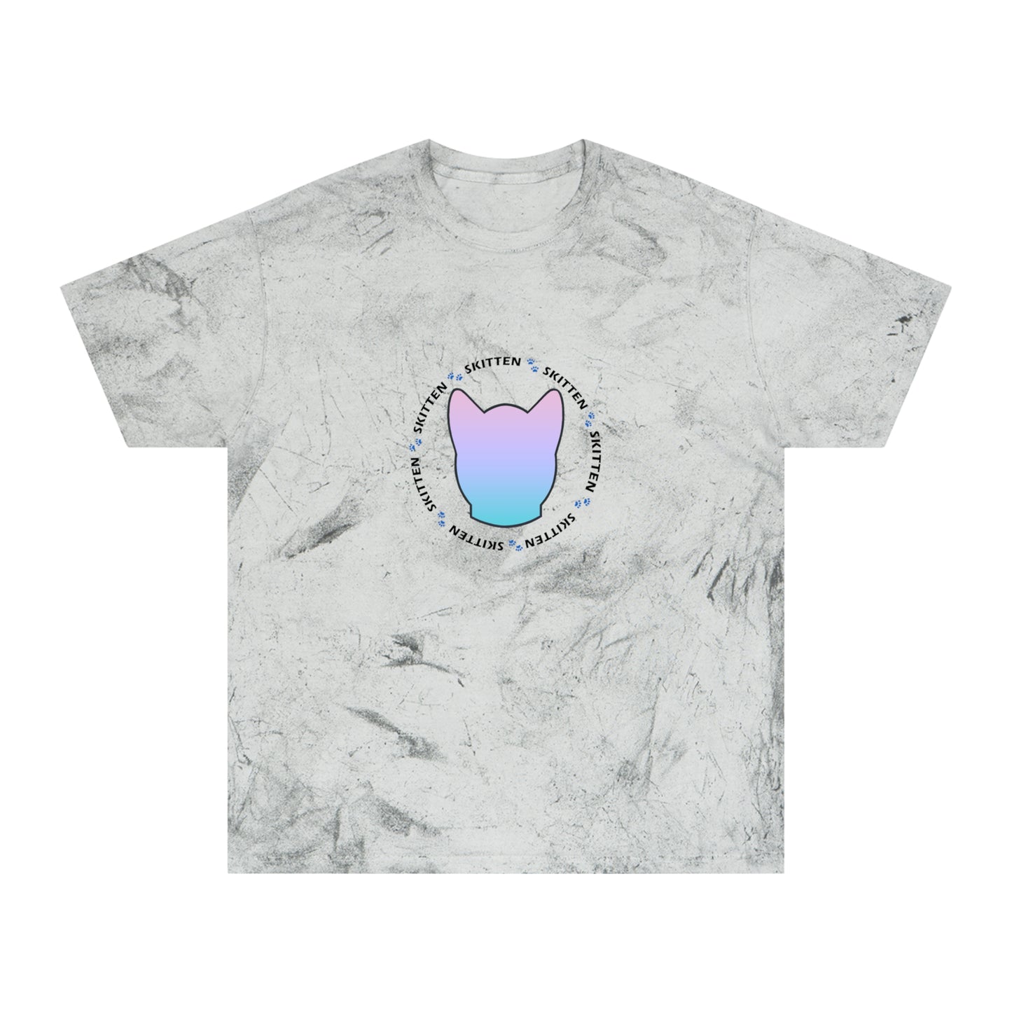 Skitten Unisex Color Blast T-Shirt - Trendy Graphic Tee for Cat Lovers