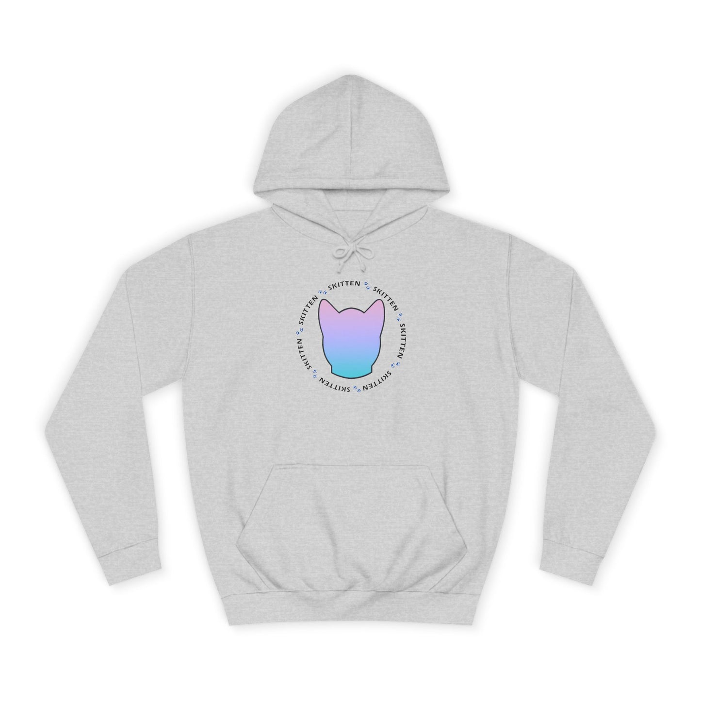 Skitten College Hoodie with Playful Cat Design - Comfortable & Stylish for Students