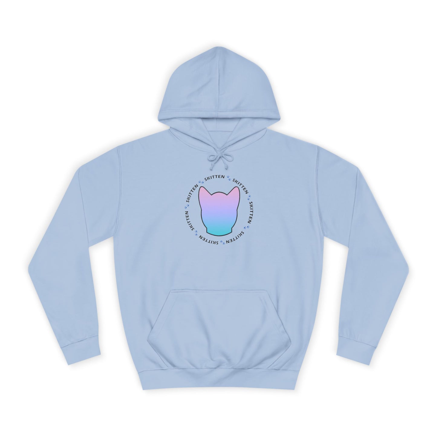 Skitten College Hoodie with Playful Cat Design - Comfortable & Stylish for Students