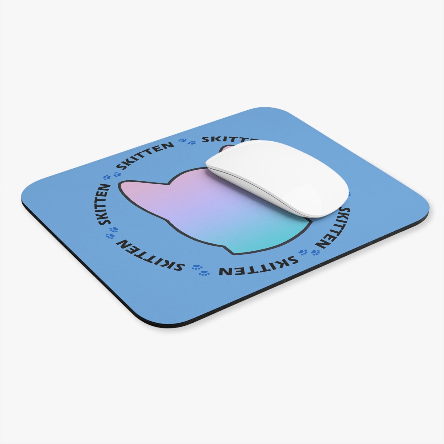 Skitten Cat Mouse Pad - Pastel Cat Design, Perfect for Cat Lovers