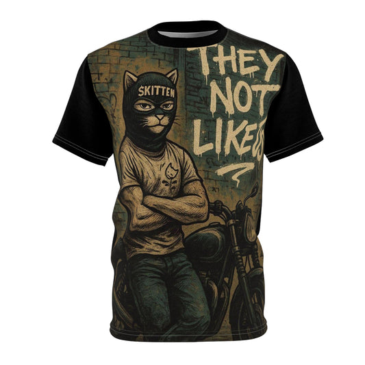 Skitten Graphic Tee - Creator Design | Unisex Cut & Sew T-Shirt -- They Are Not Like Us