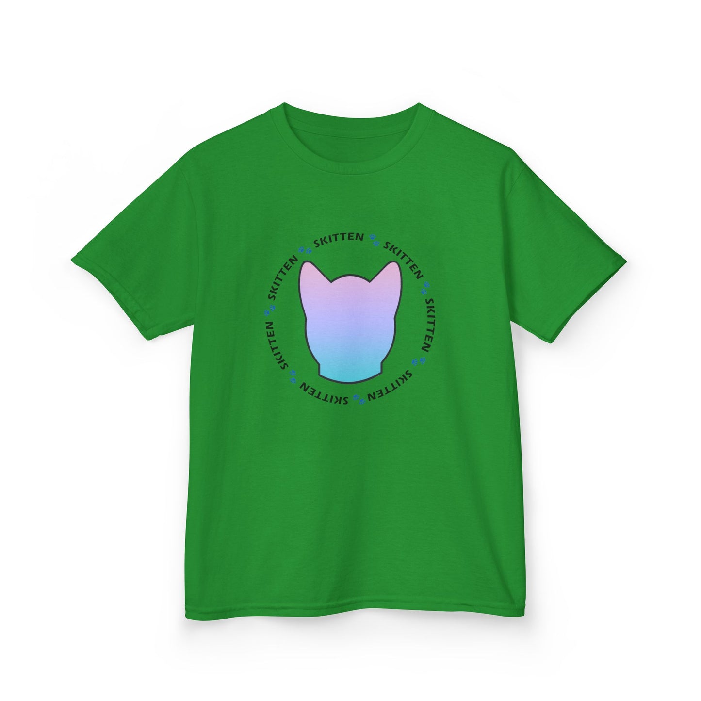 Skitten Cute Skitten Kids Tee - Trendy Cotton T-Shirt for Young Cat Lovers