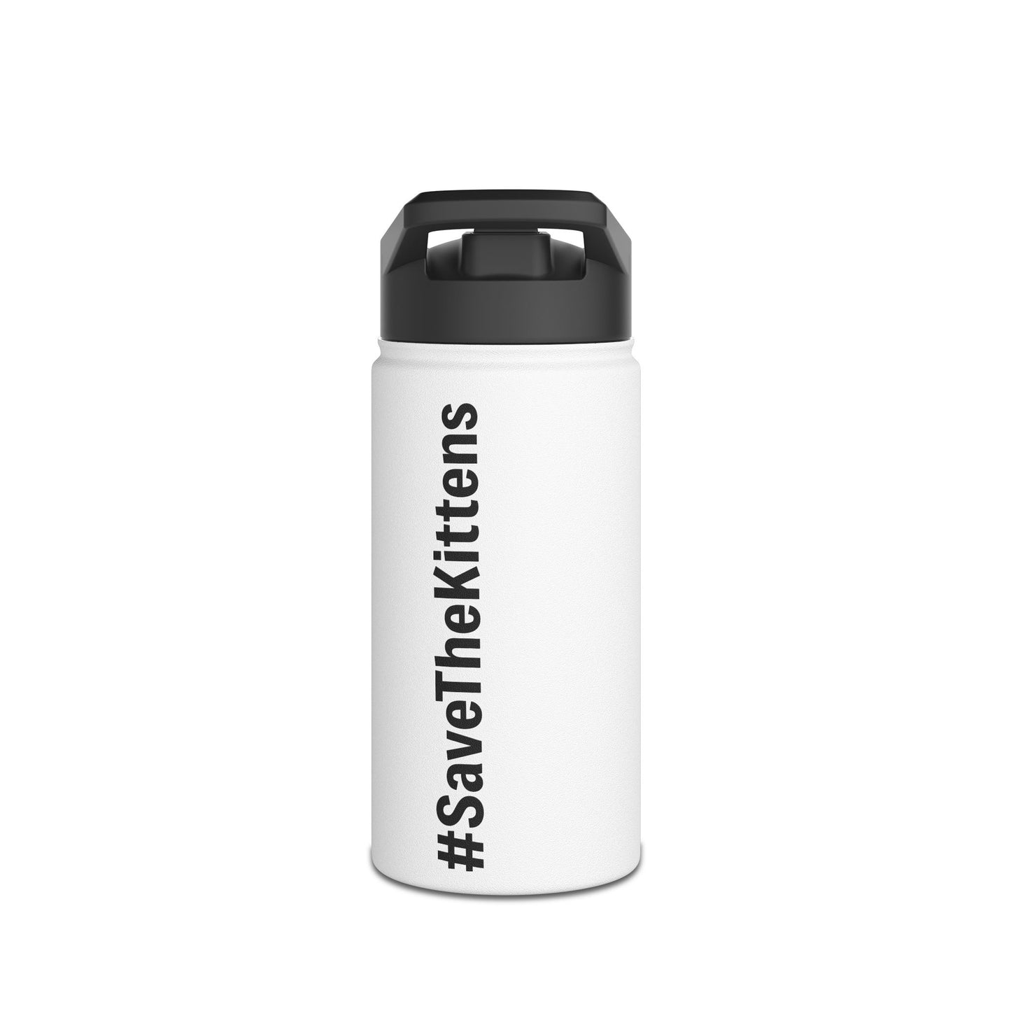 Skitten  Cute Cat Lover Stainless Steel Water Bottle - #SaveTheKittens & Skitten Design