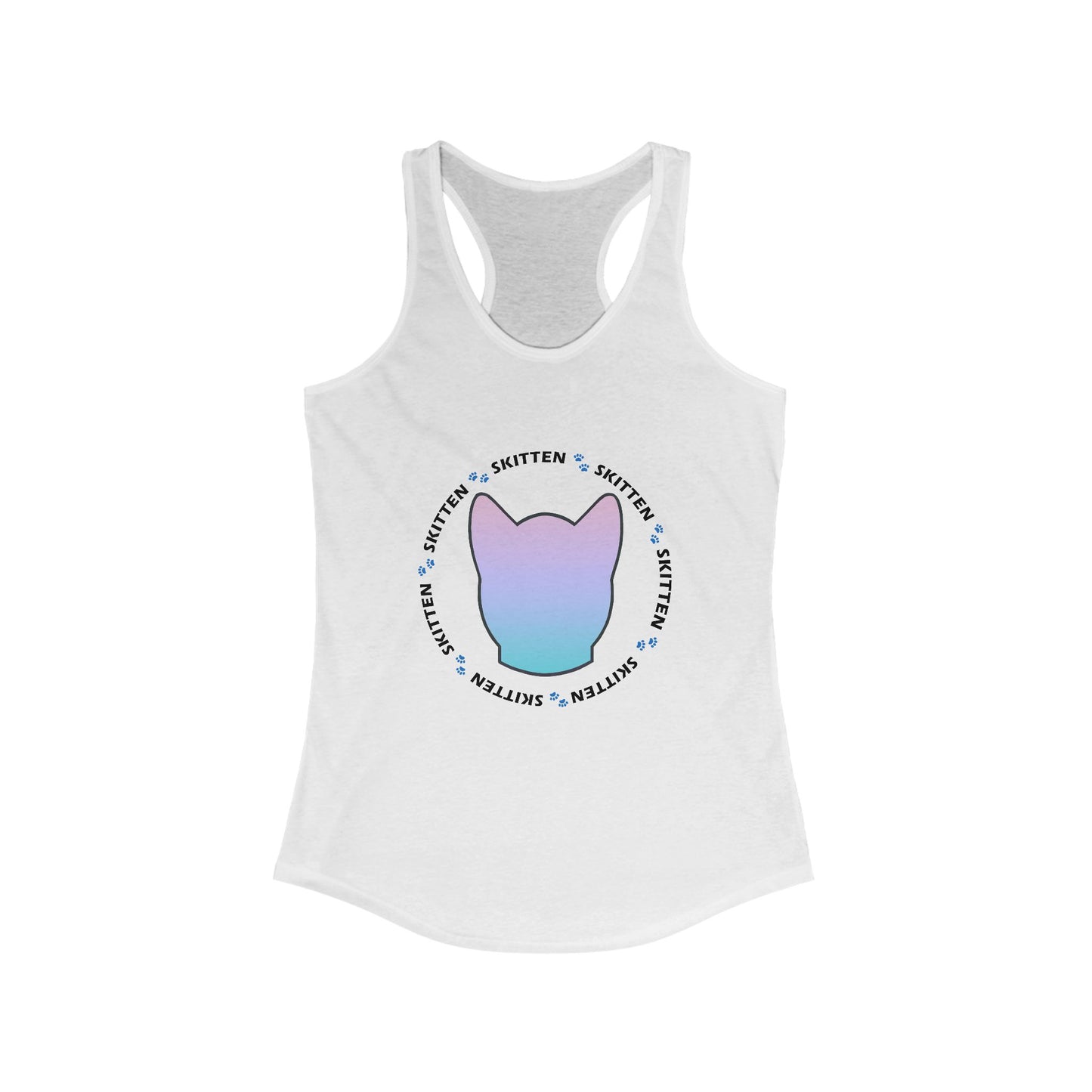 Skitten Women's Racerback Tank - Cute Cat Lover Top